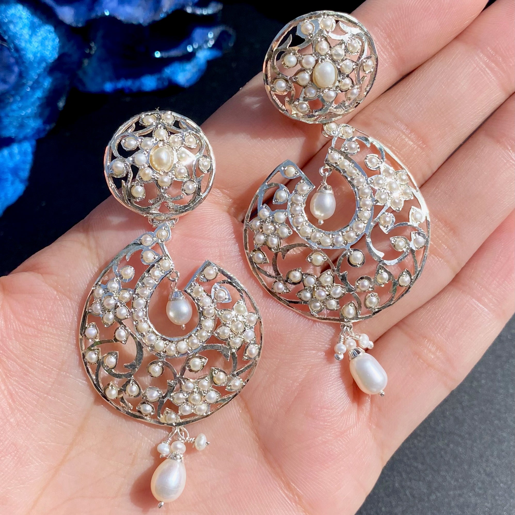 bohemian sterling silver earrings