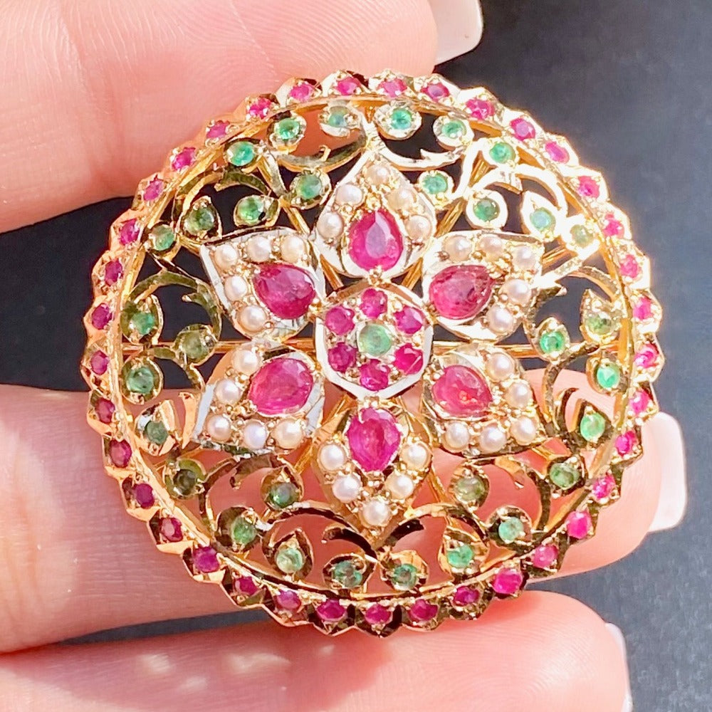 Gold Cocktail Ring | Inspired  by Edwardian Victorian Jewelry Designs