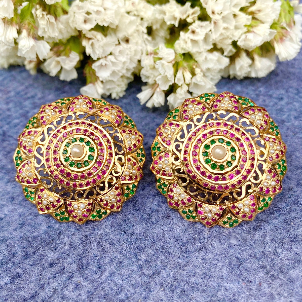 punjabi fashion stud earrings