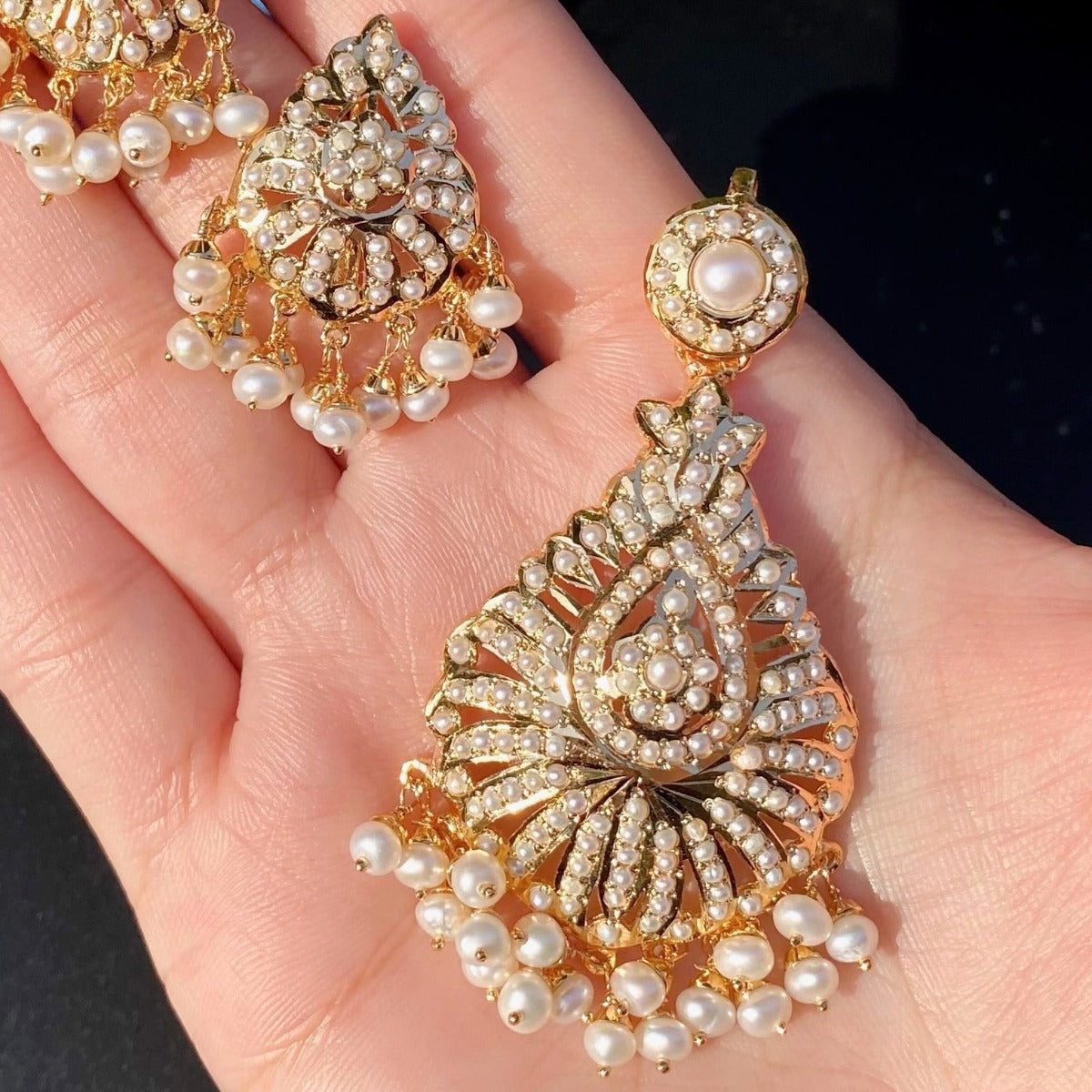 gold plated indian locket set in usa