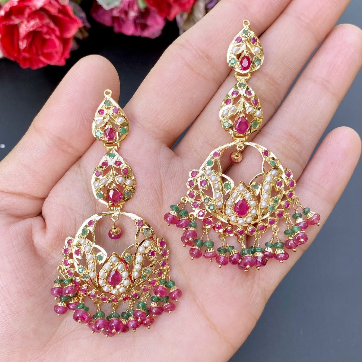 rajasthani jadau choker 22k gold