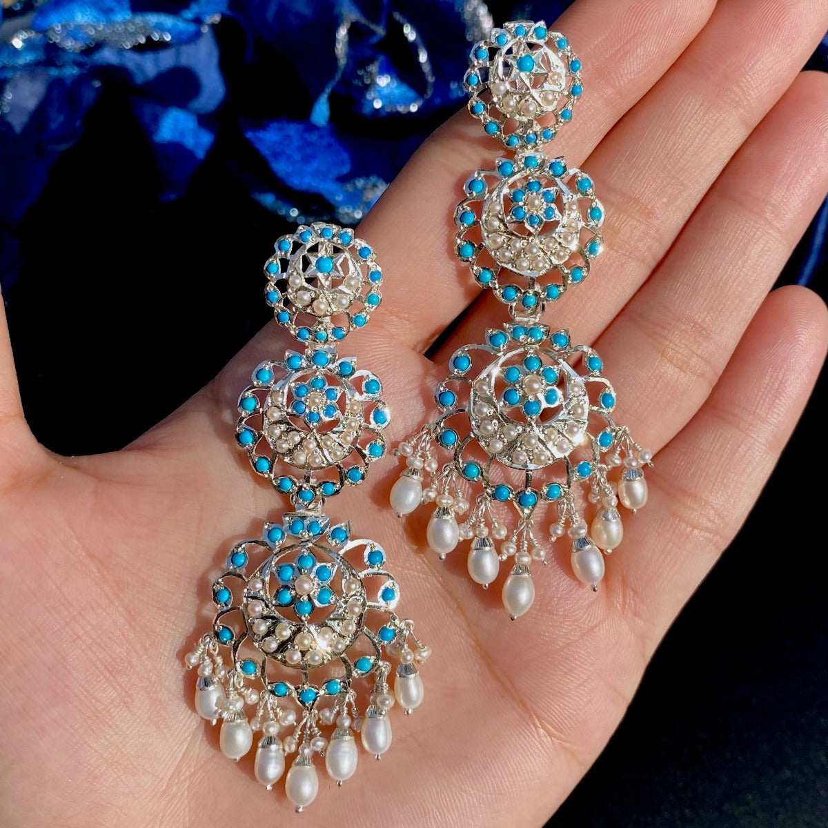 Boho Blue Earrings