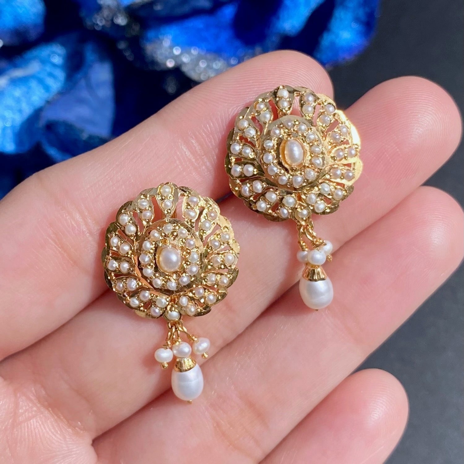 indian pearl choker set