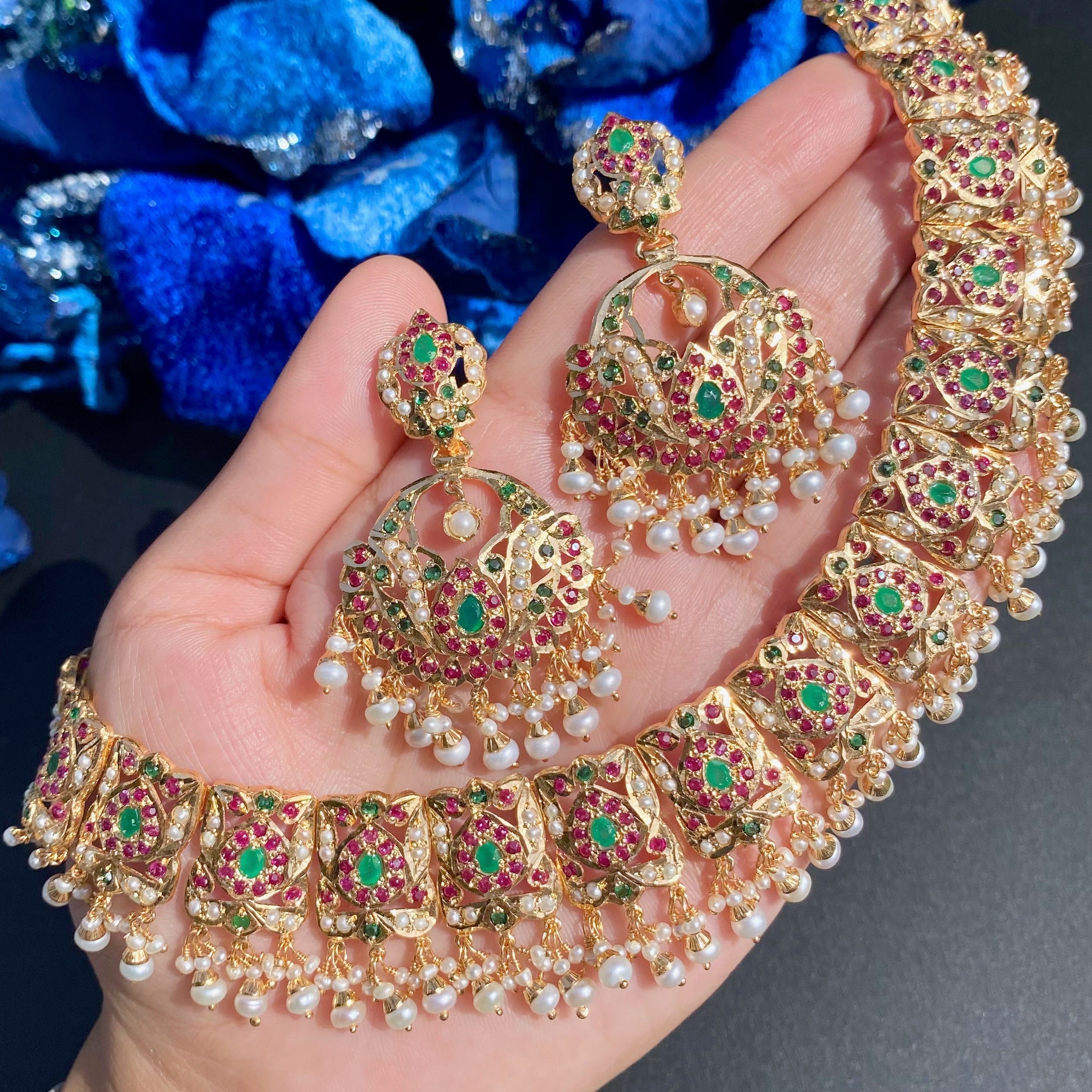 rajasthani jadau necklace set