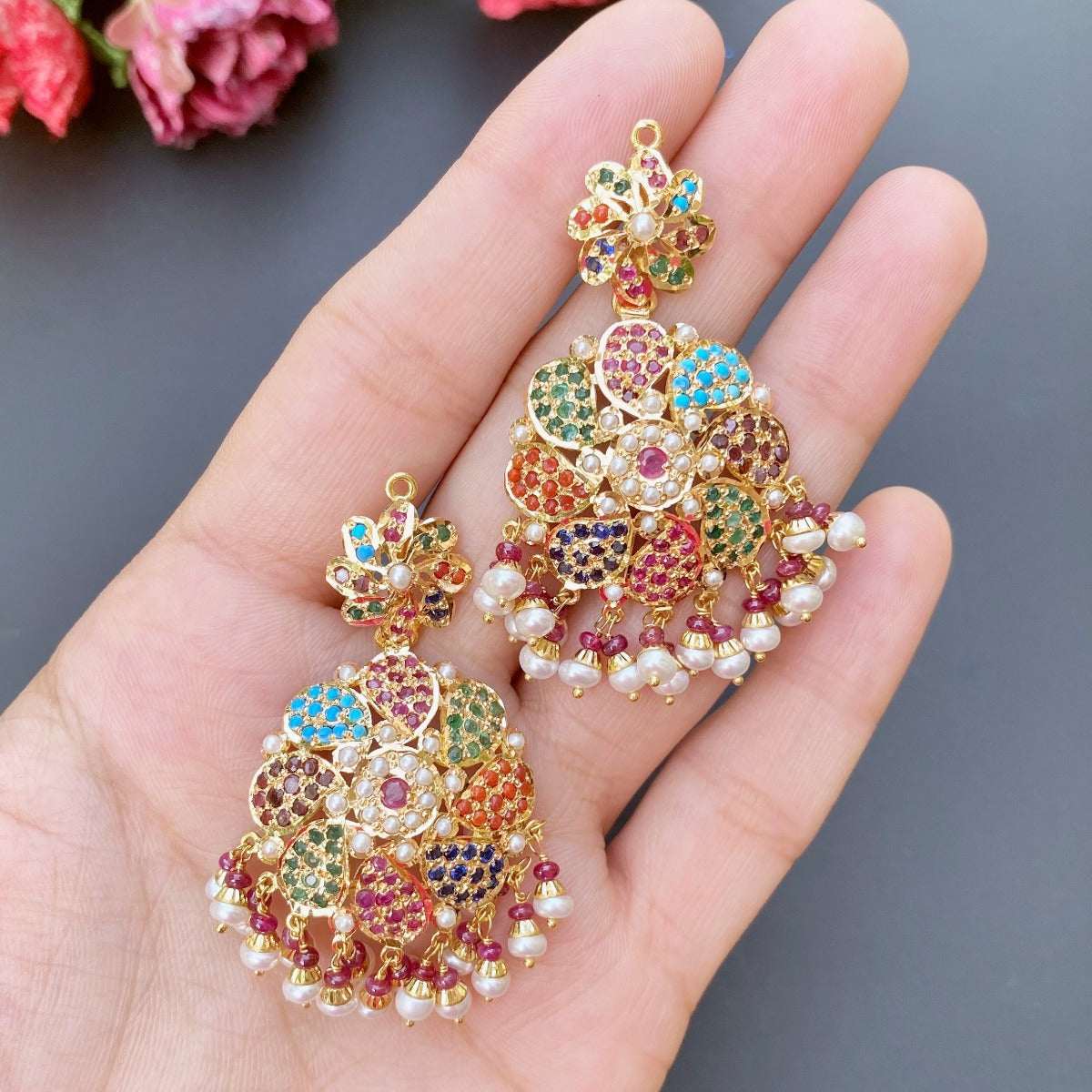 indian navaratna gold choker in usa