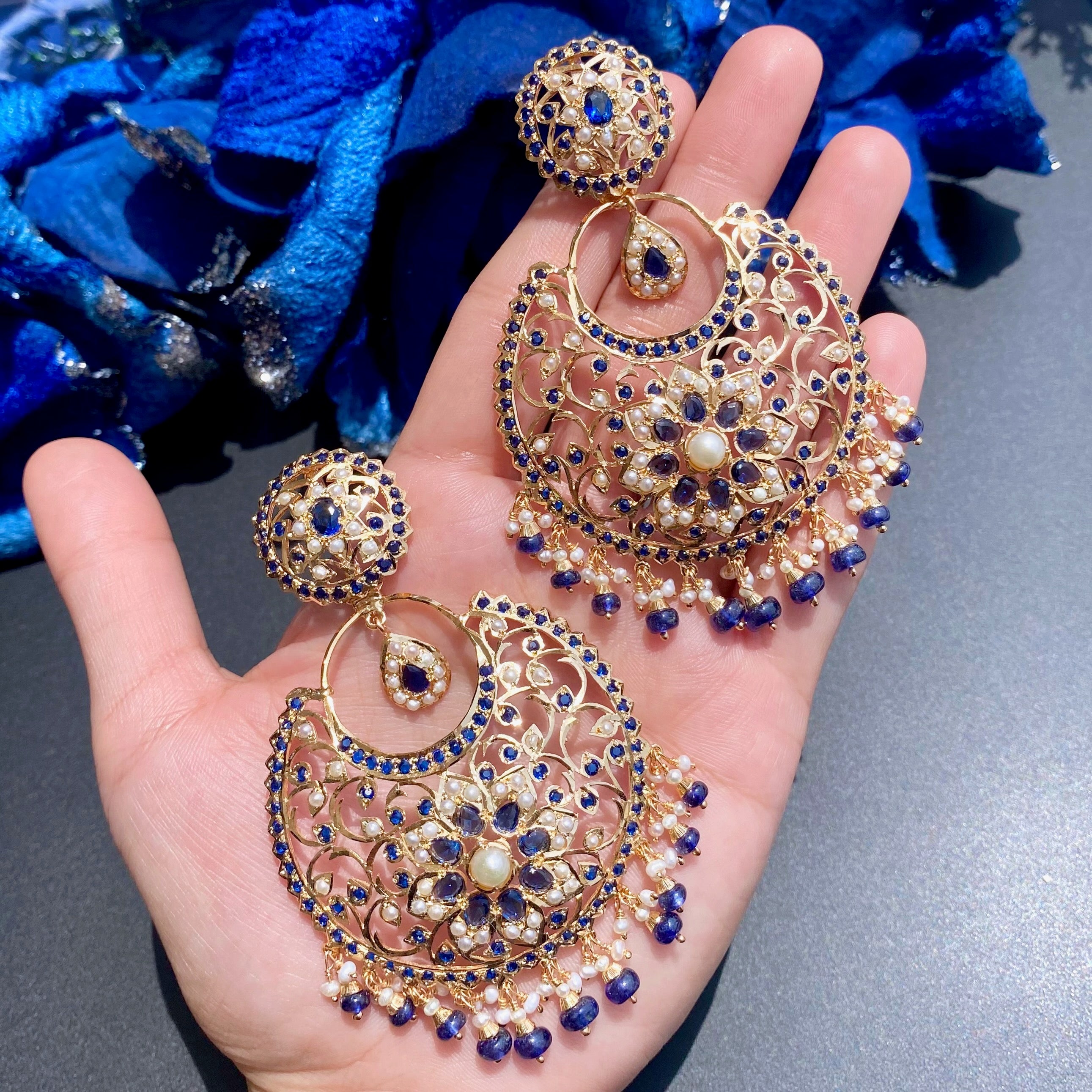 intricate pakistani earrings