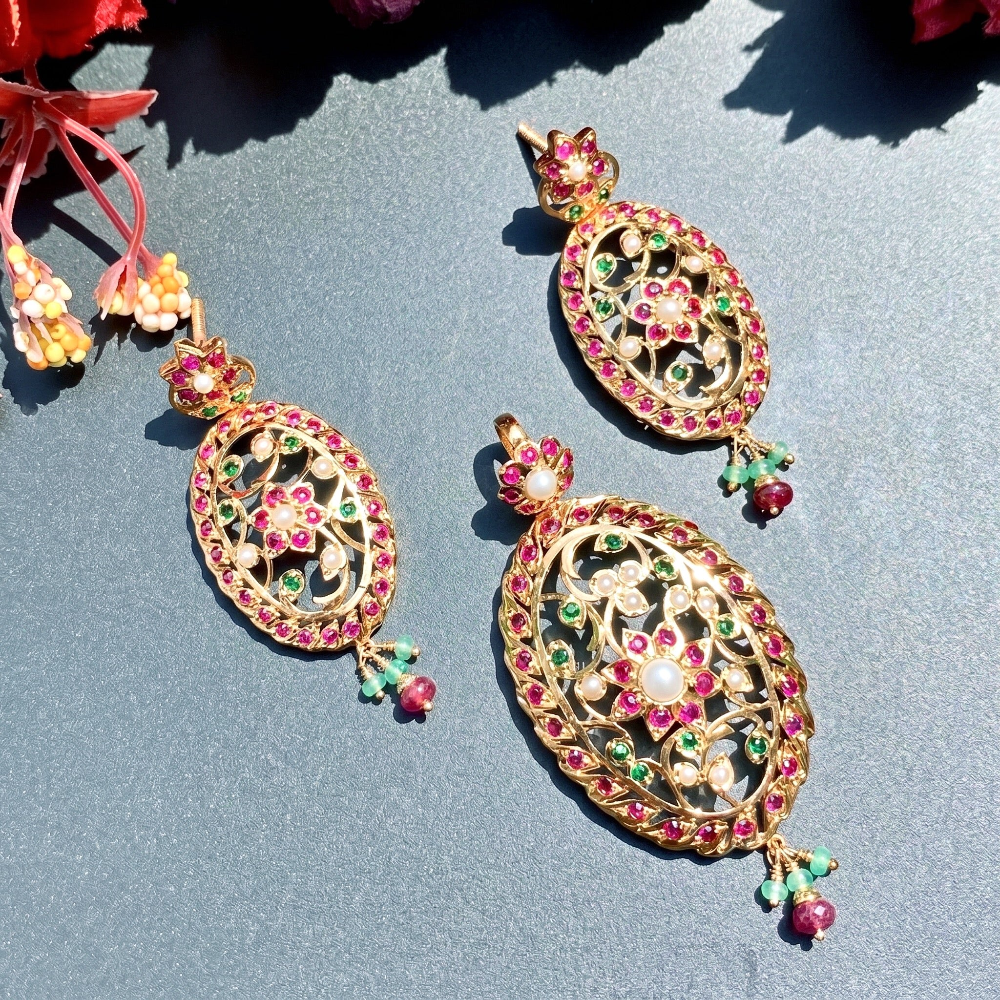 edwardian design pendant set