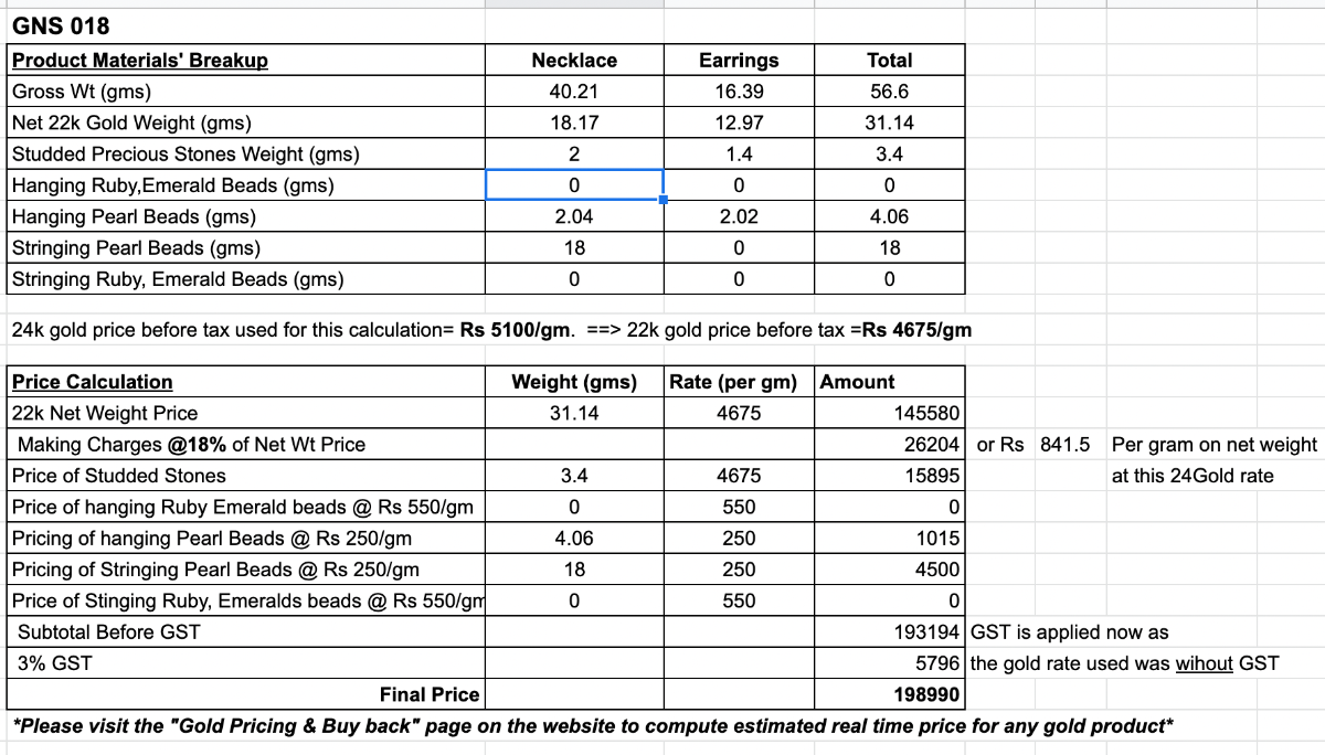 indian pearl choker on gold