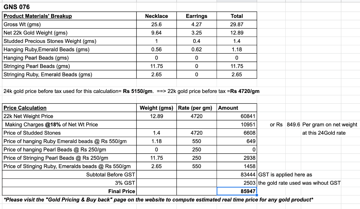 unique indian gold choker