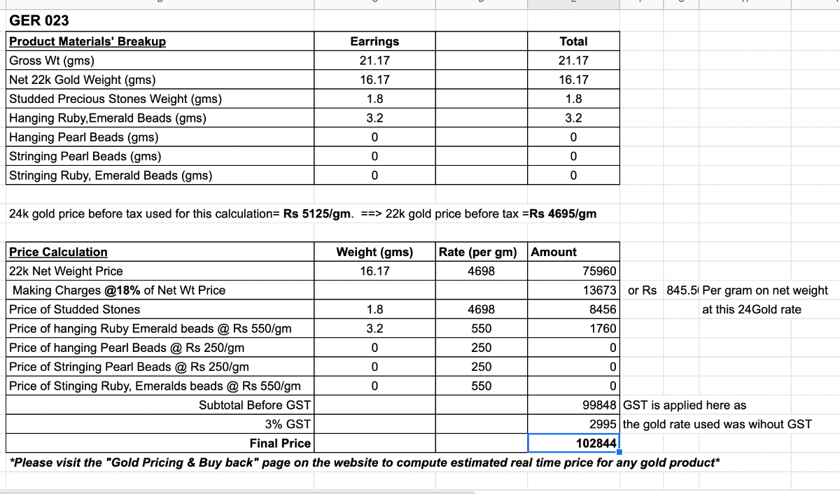 ruby emerald gold jhumka earrings