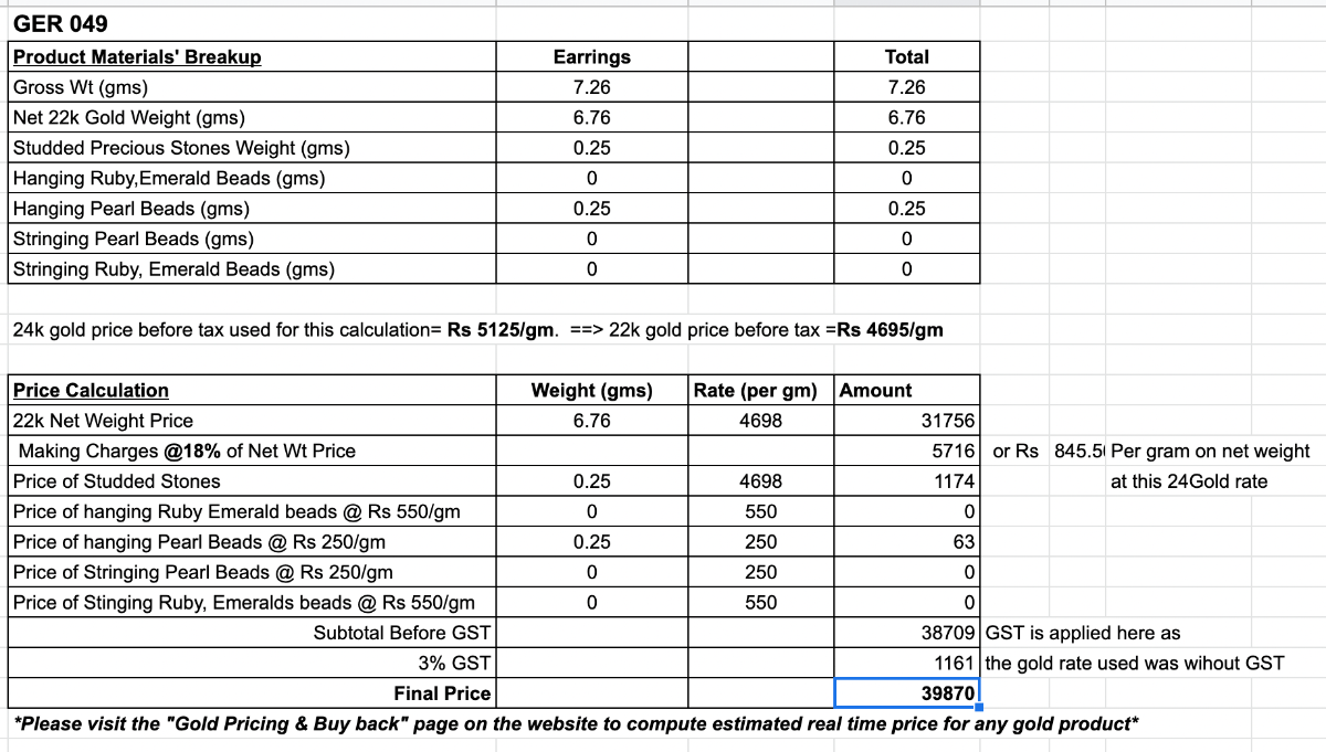 light weight pearl earrings on gold