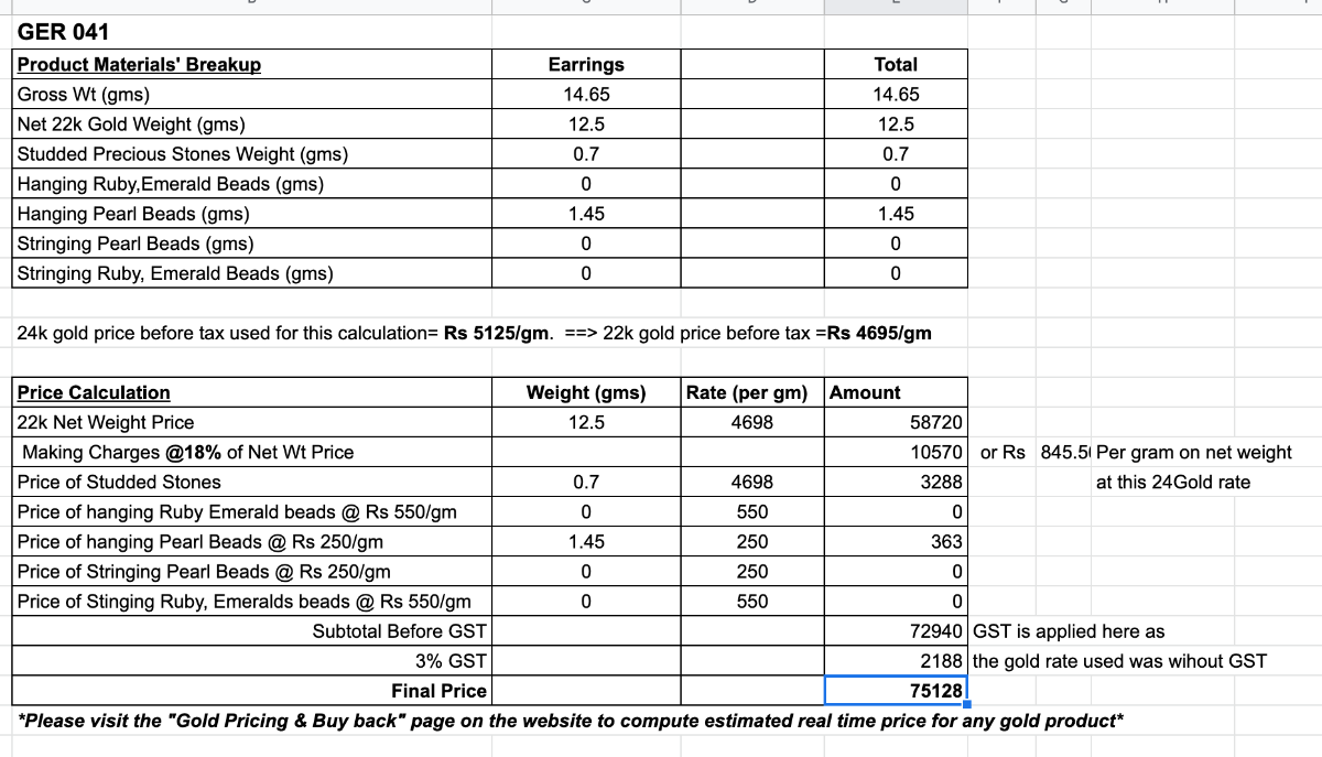 long pearl chandbali with jhumka gold