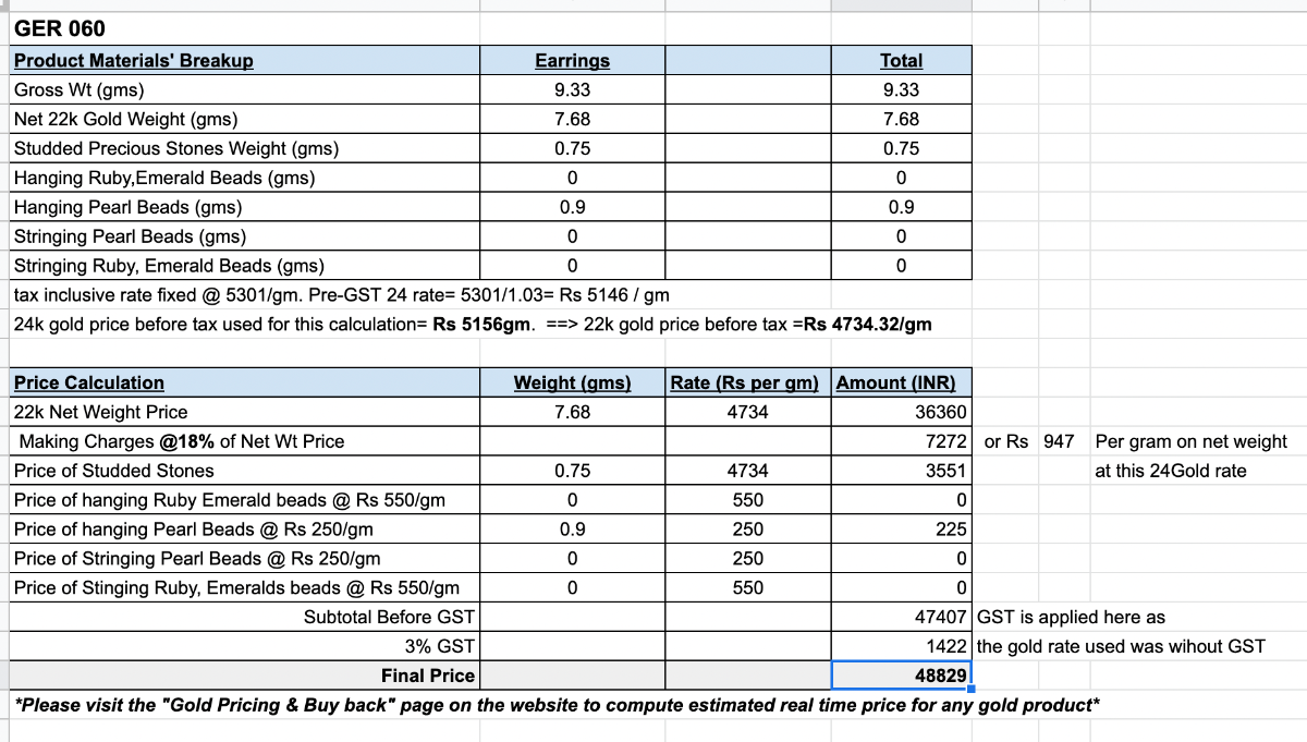 hyderabadi pearl earrings gold
