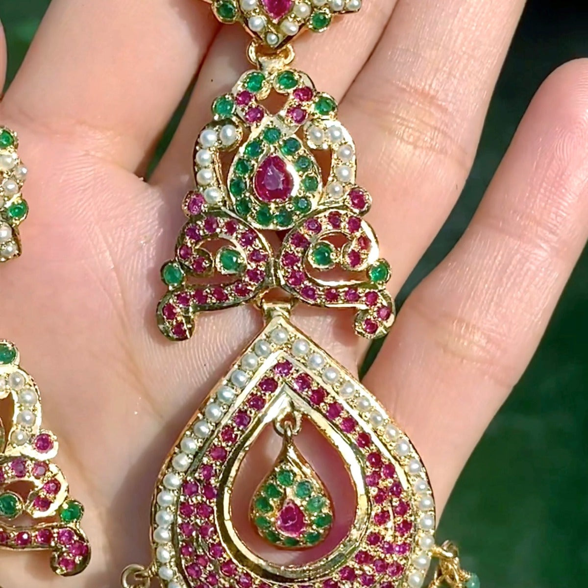 multicolored earrings from india