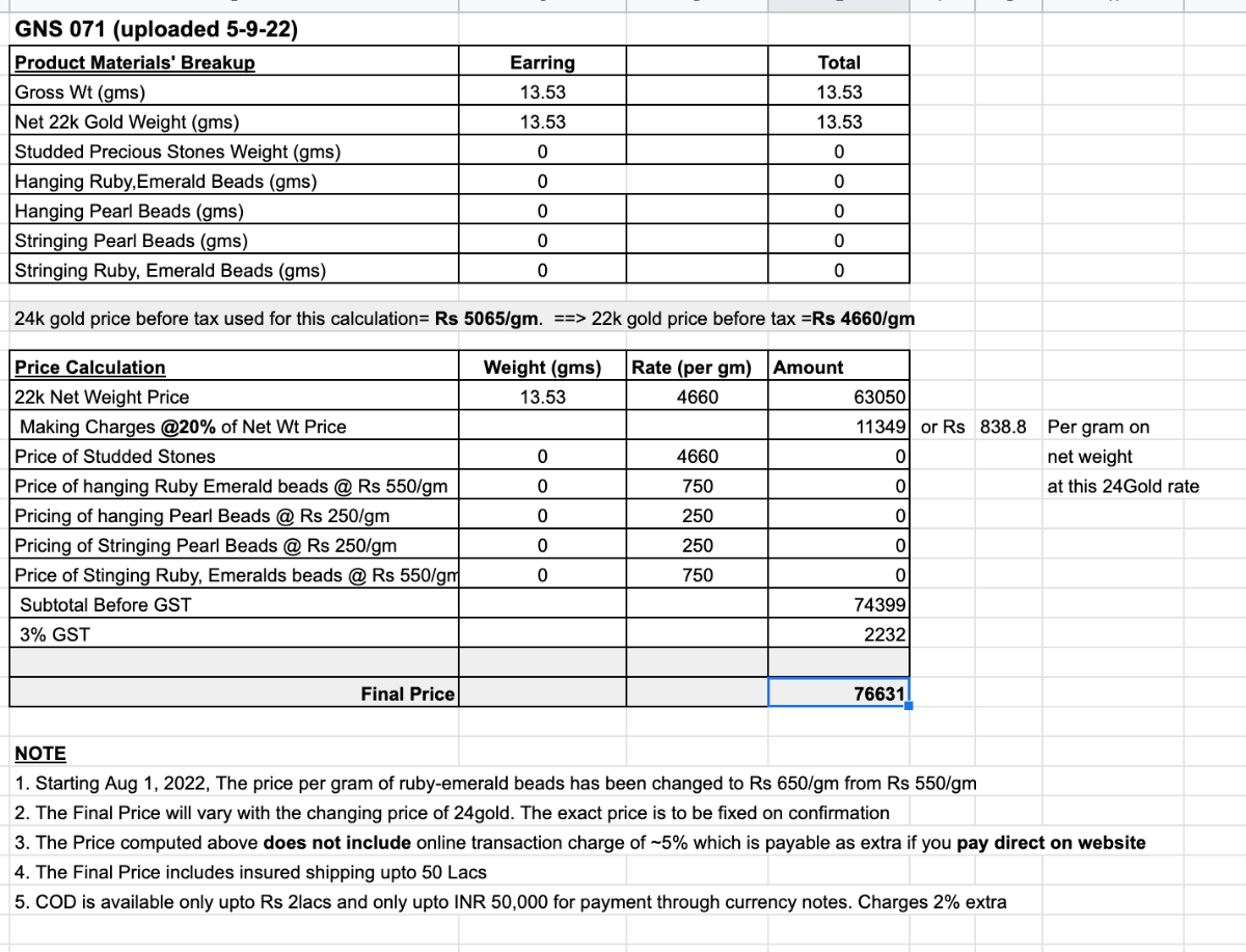 bengali stud earrings gold
