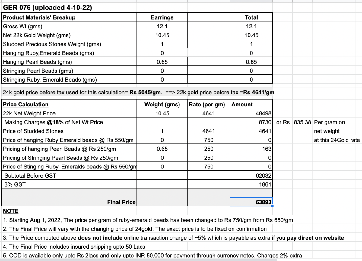 pearl drop earrings dainty gold danglers with pearls 22k gold