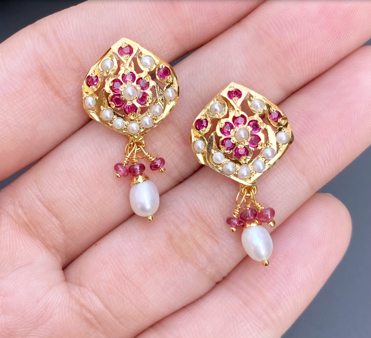 ruby pendant indian
