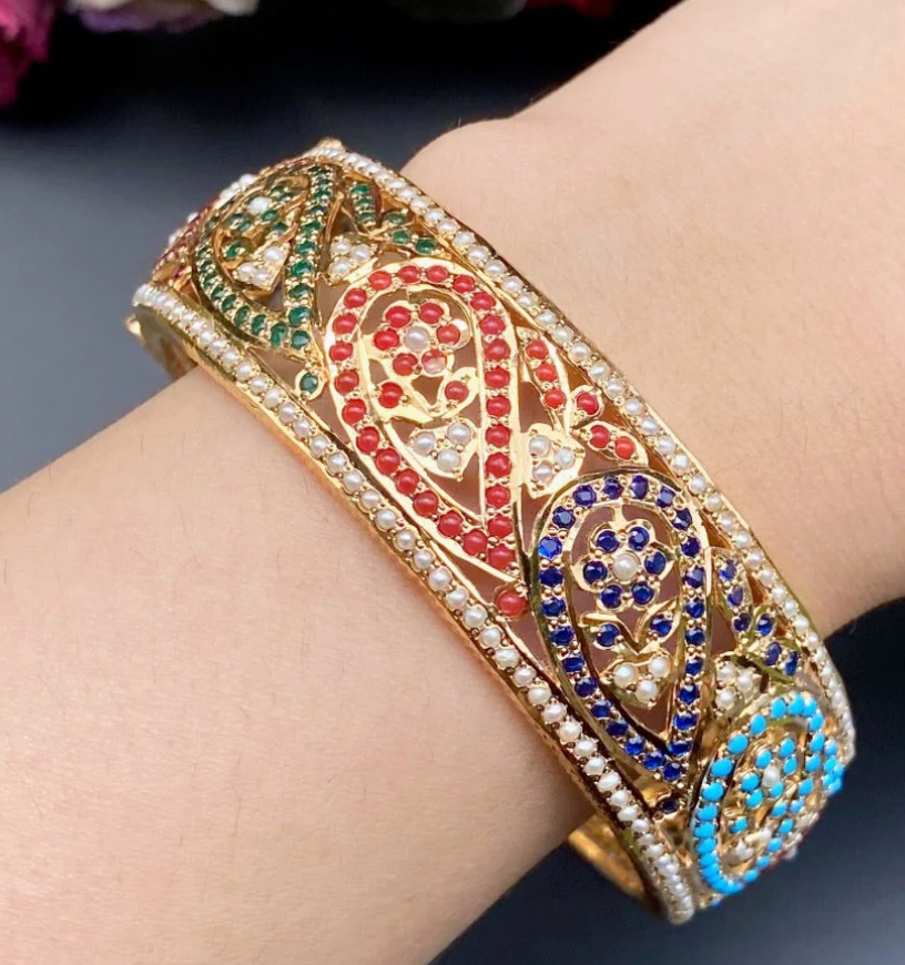 custom navratna bangle size 2 2
