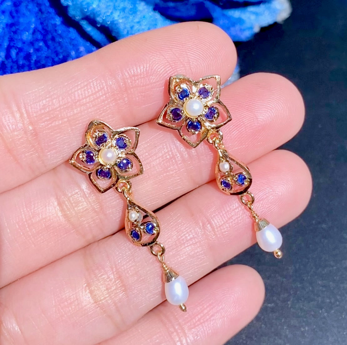 Delicate Earrings for Girls | Gold Plated on Silver ER 621