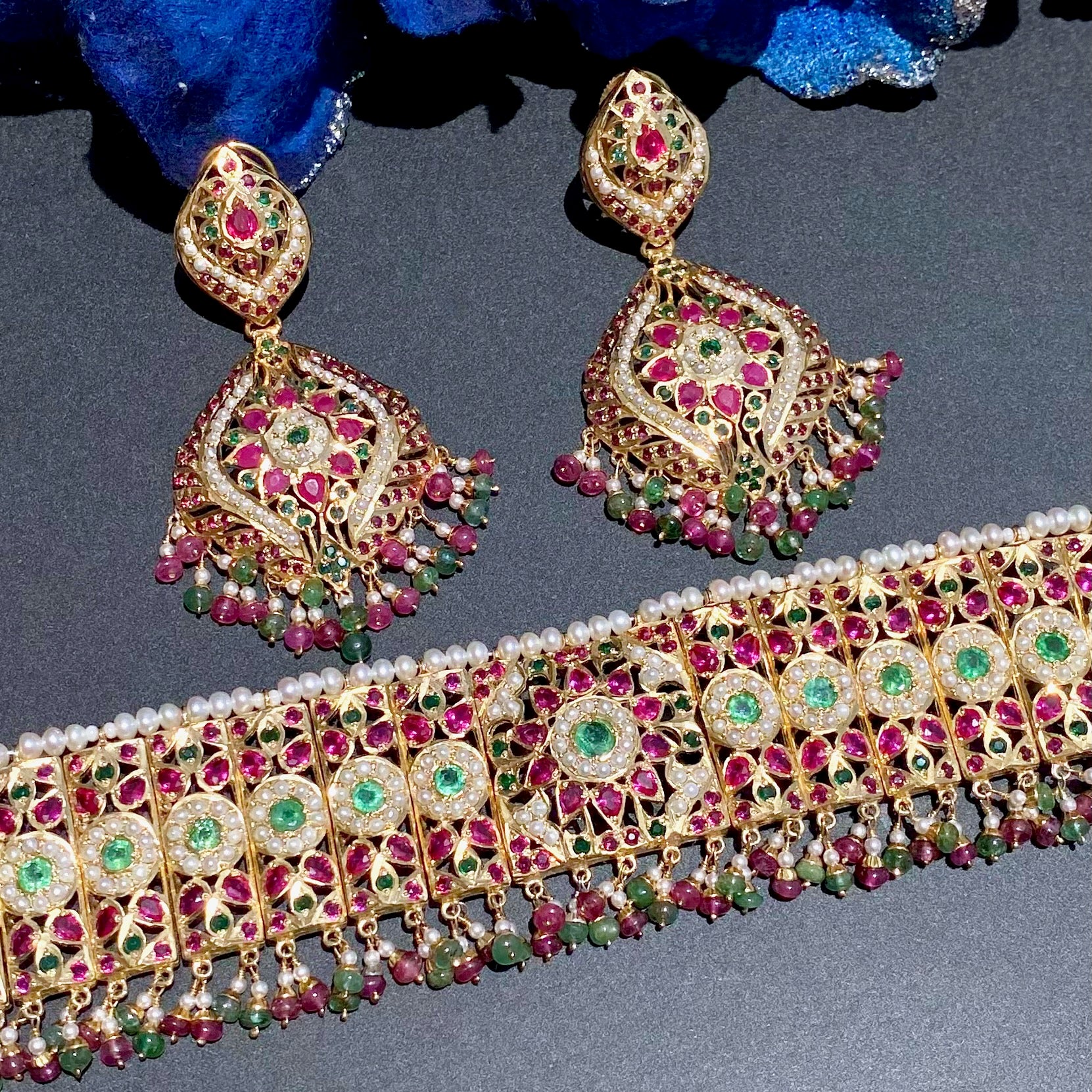 bridal wear pakistani choker set