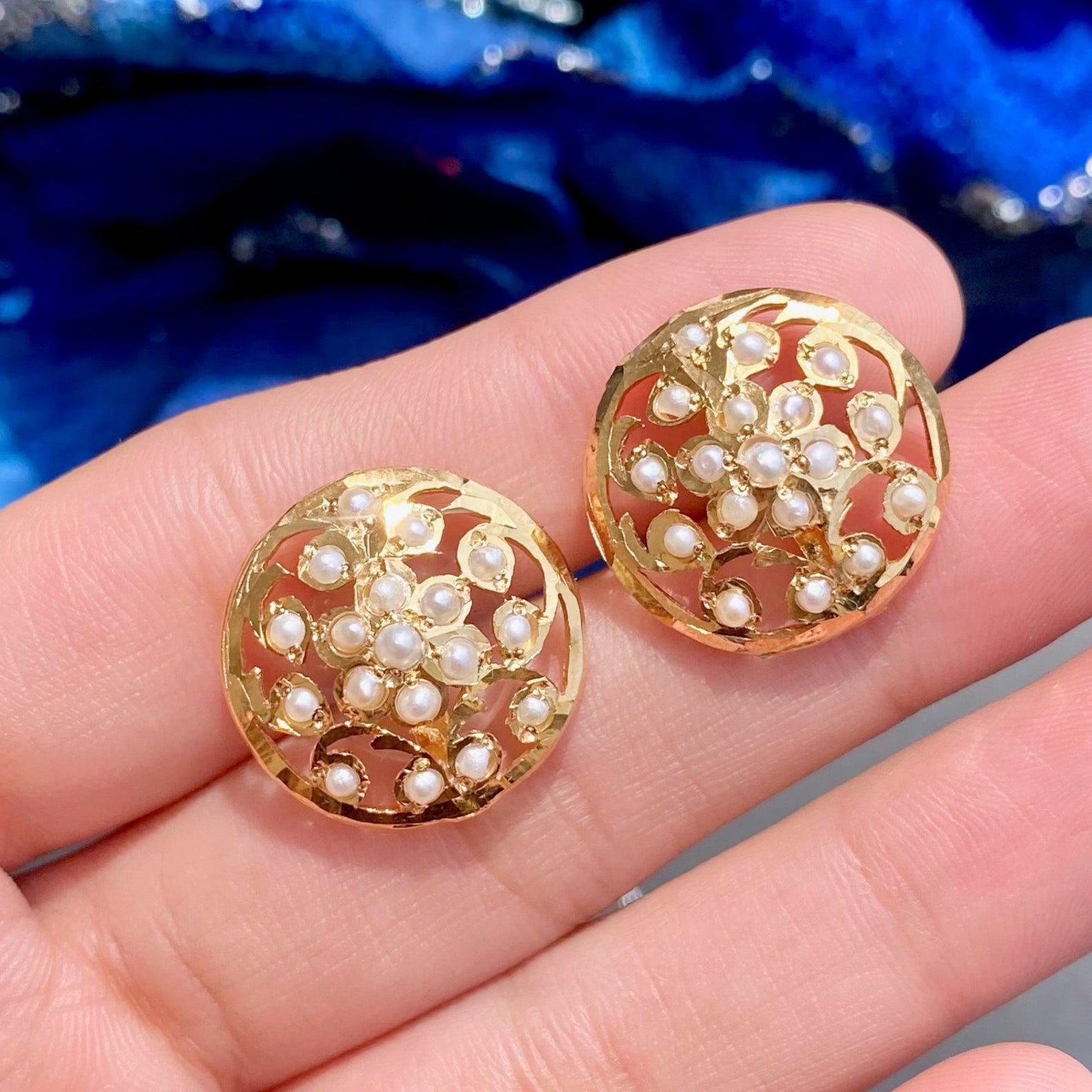 classy hyderabadi pearl studs