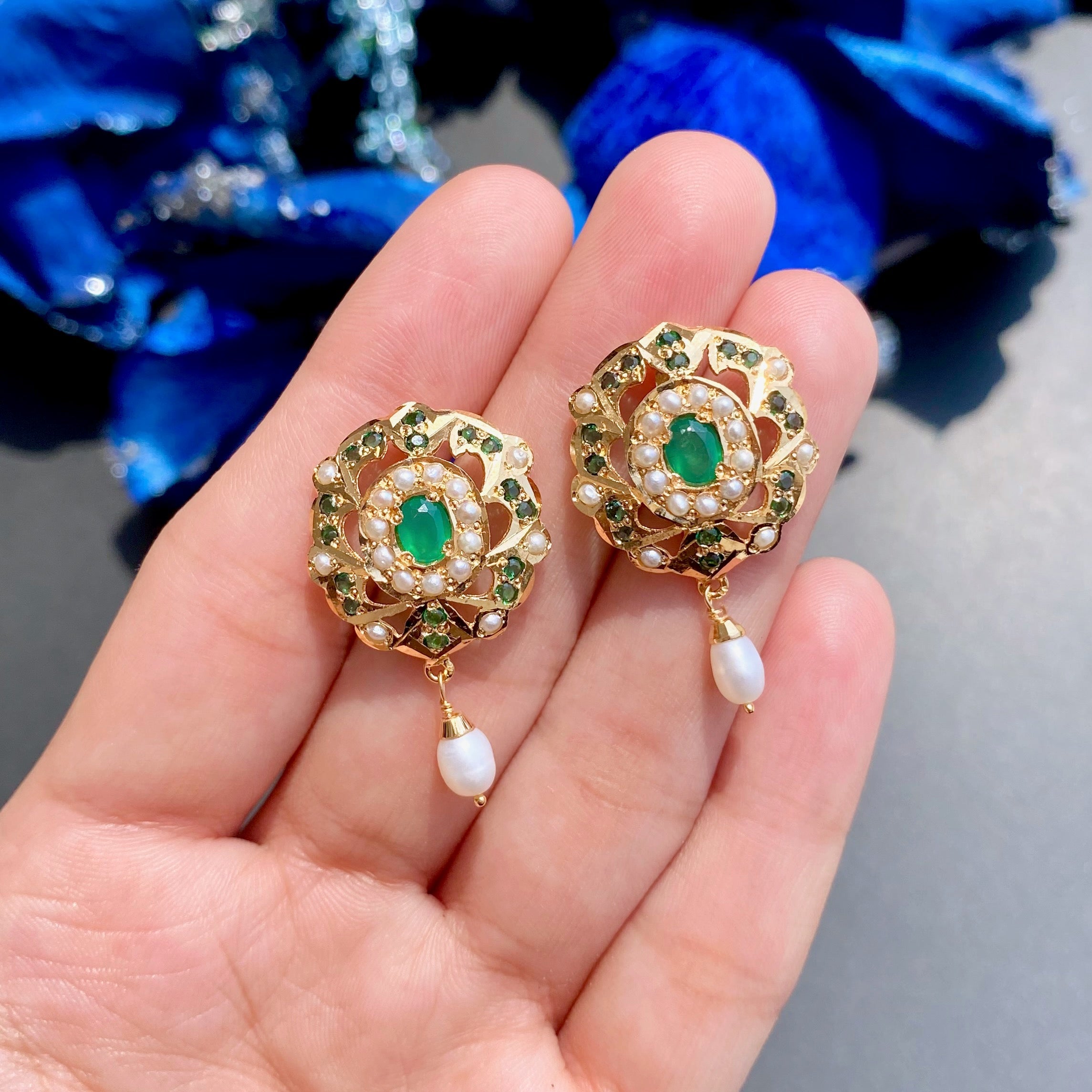 colorstone earrings for women