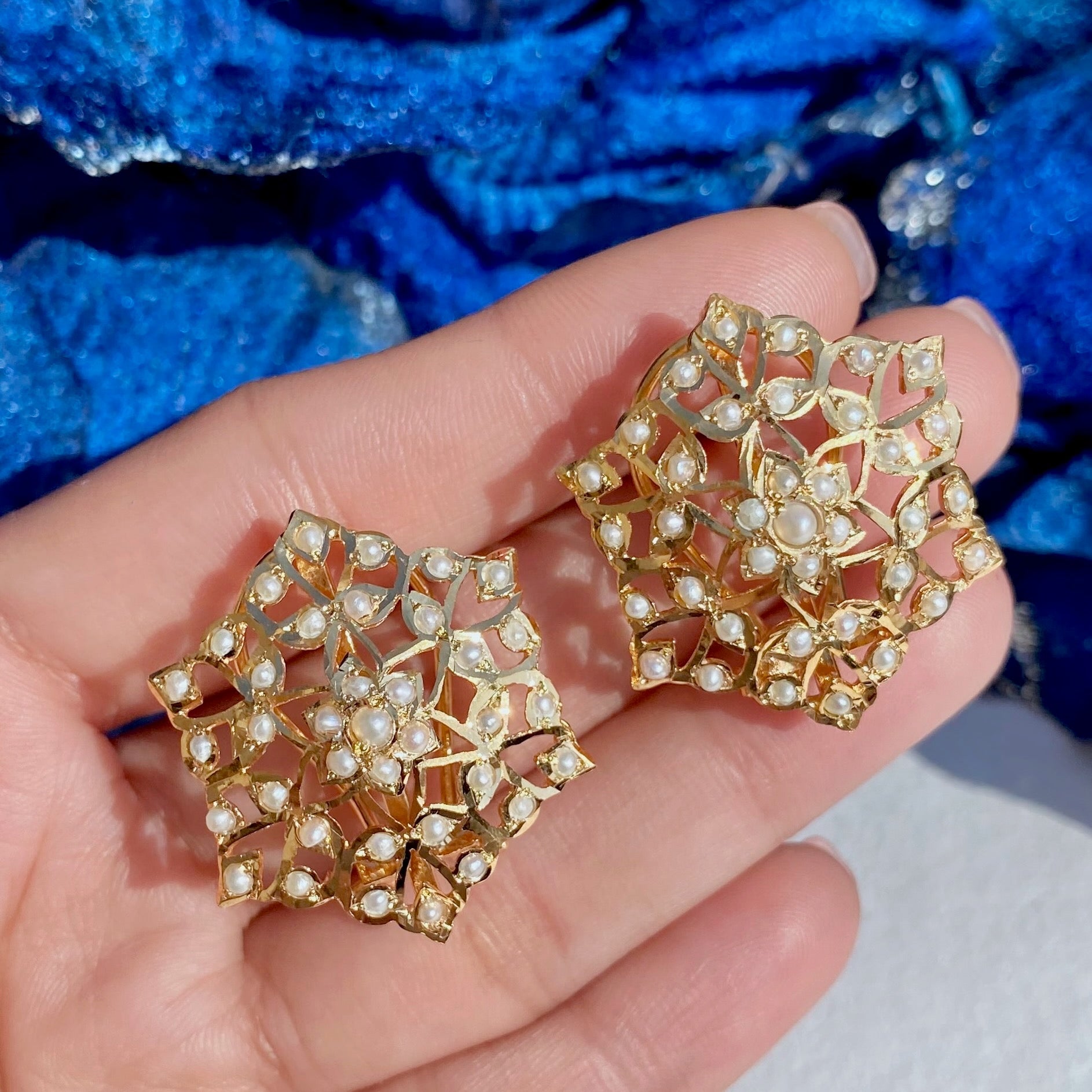 contemporary stud earrings