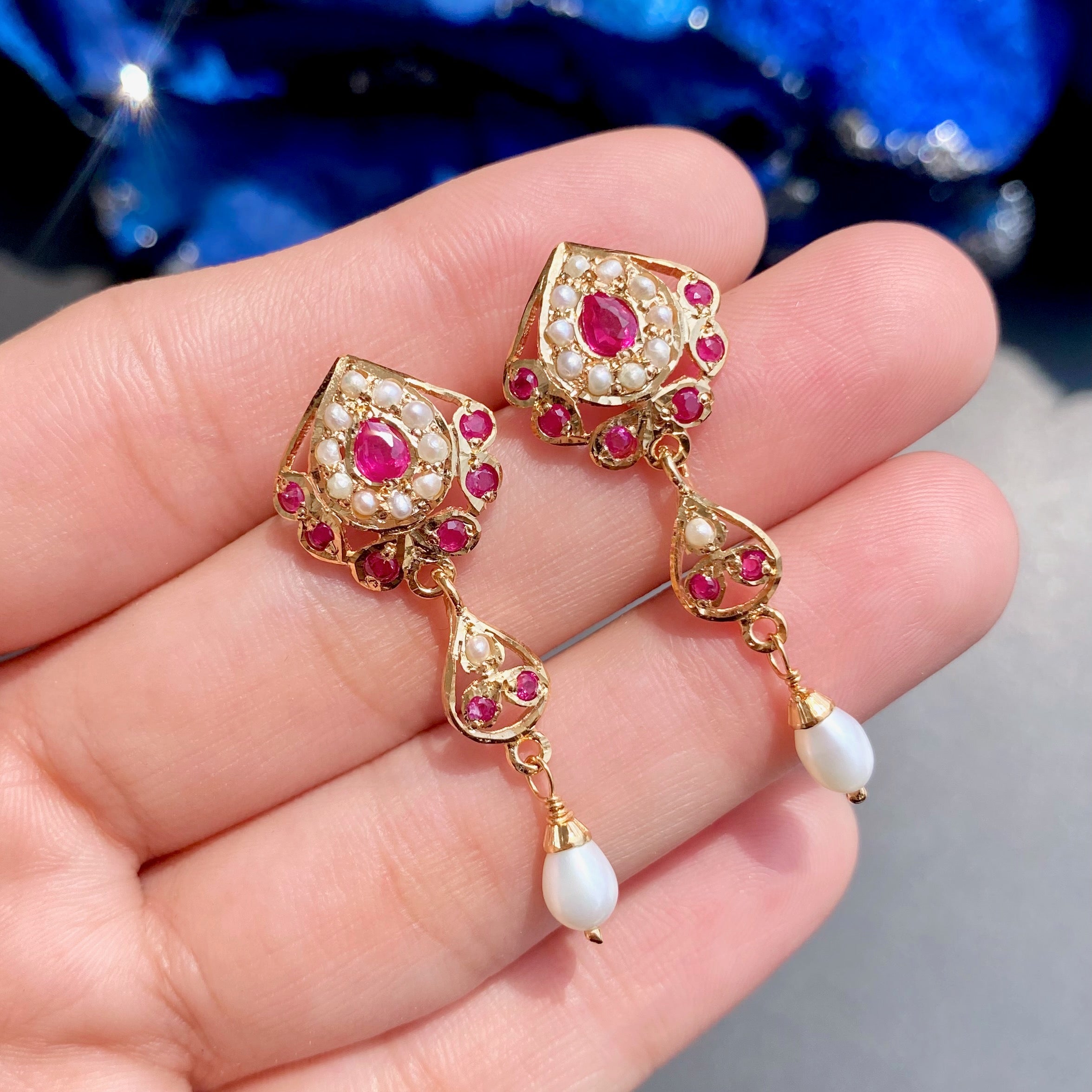 cute jadau stud earrings