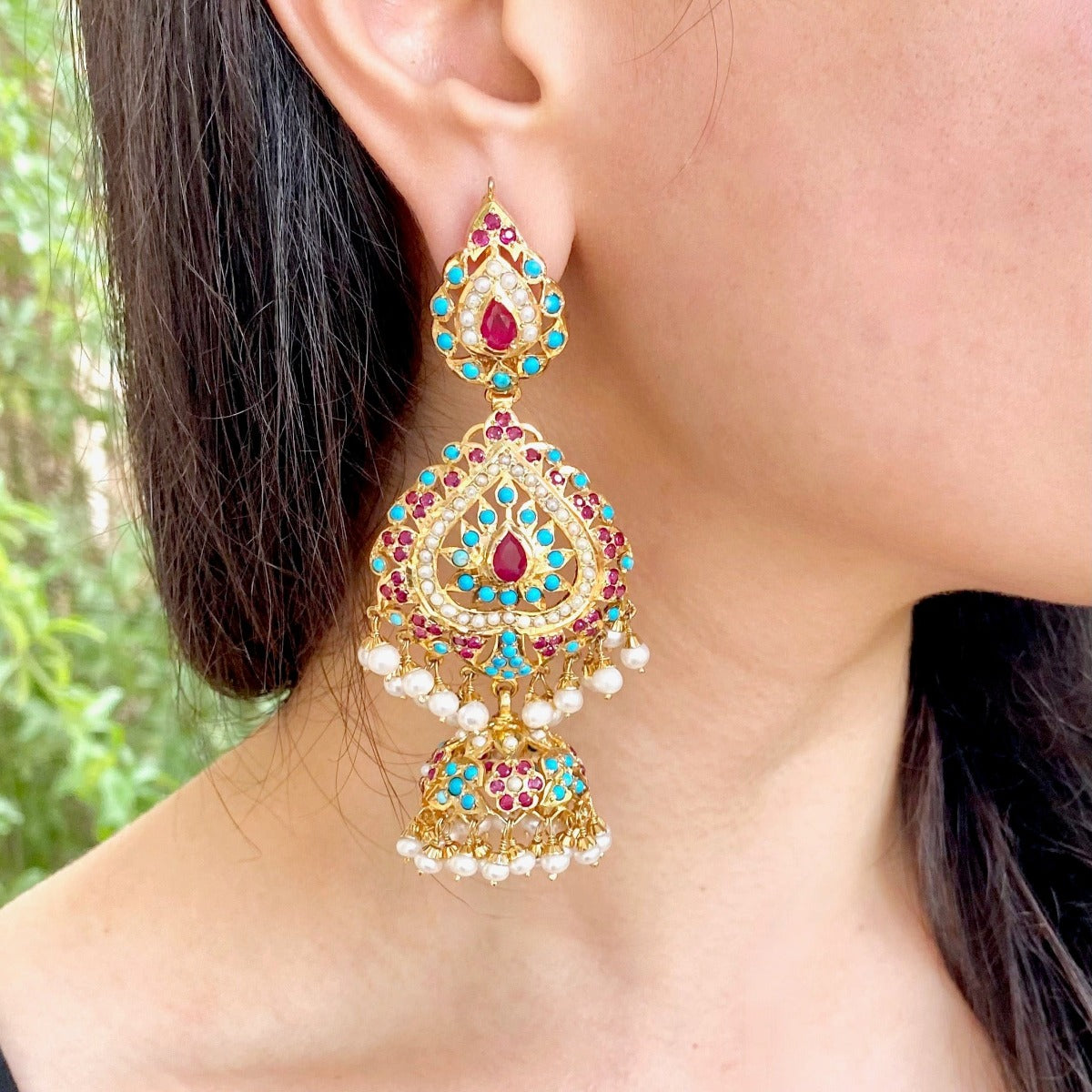 gold plated fashion earrings