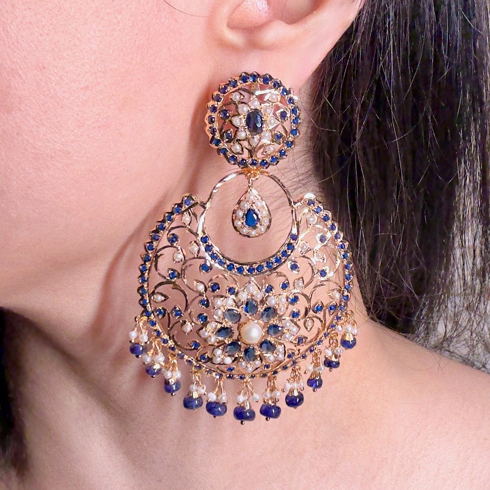 intricate pakistani earrings