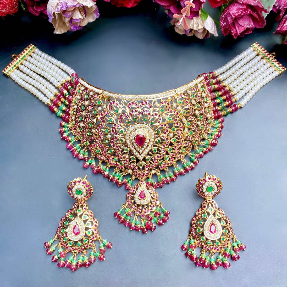 premium indian fashion choker set