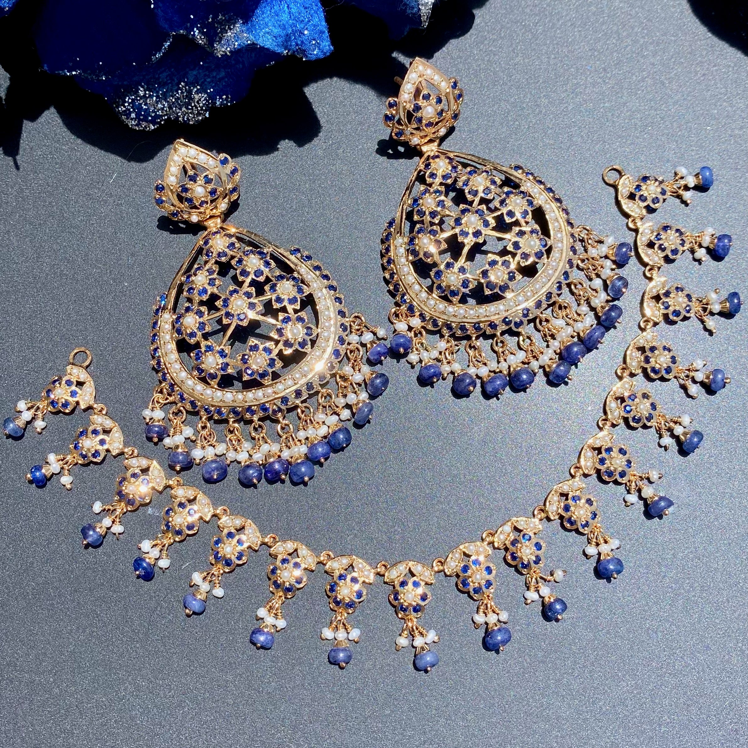 premium indian fashion jewelry on silver