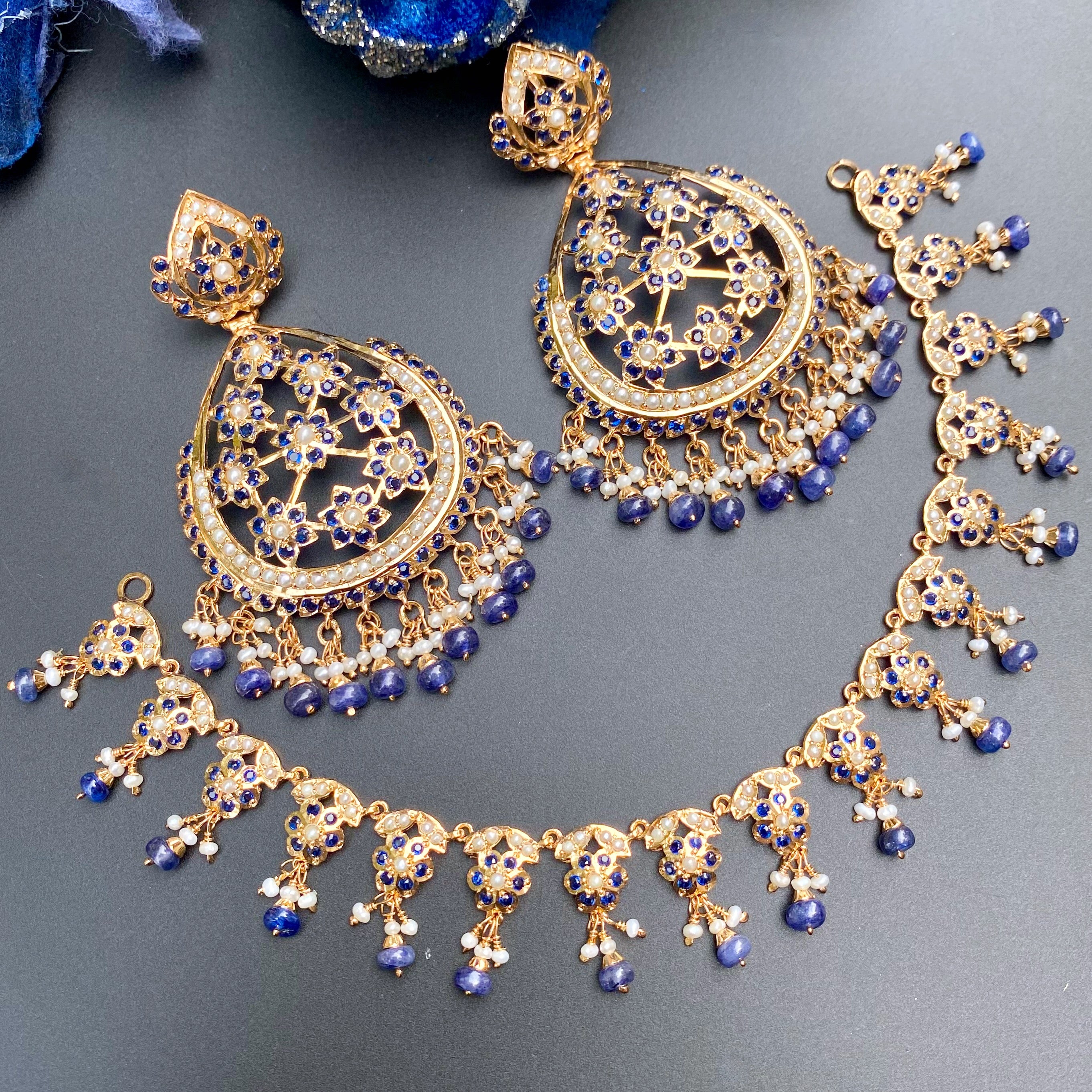 premium indian fashion jewelry on silver