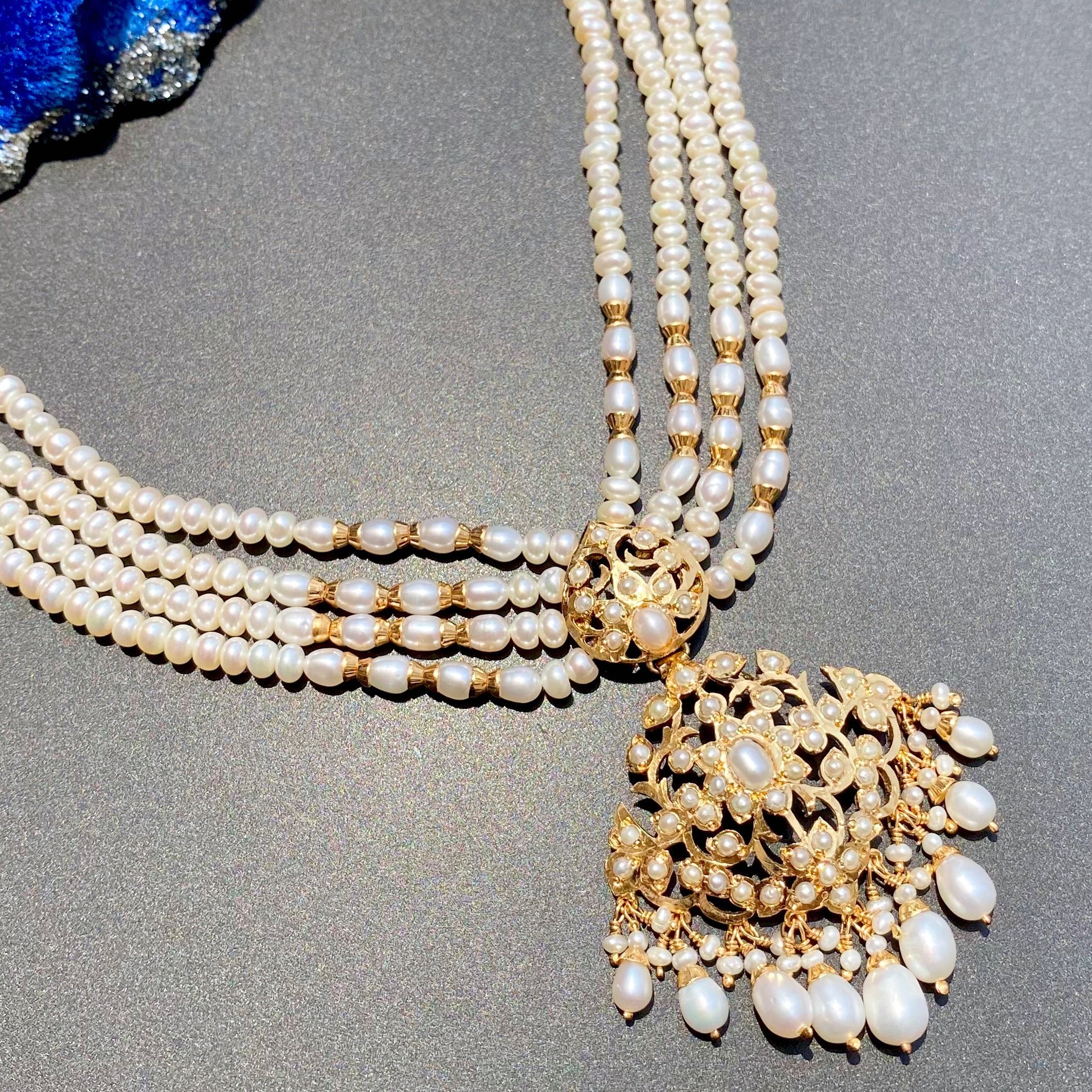 pearl sitarami necklace set