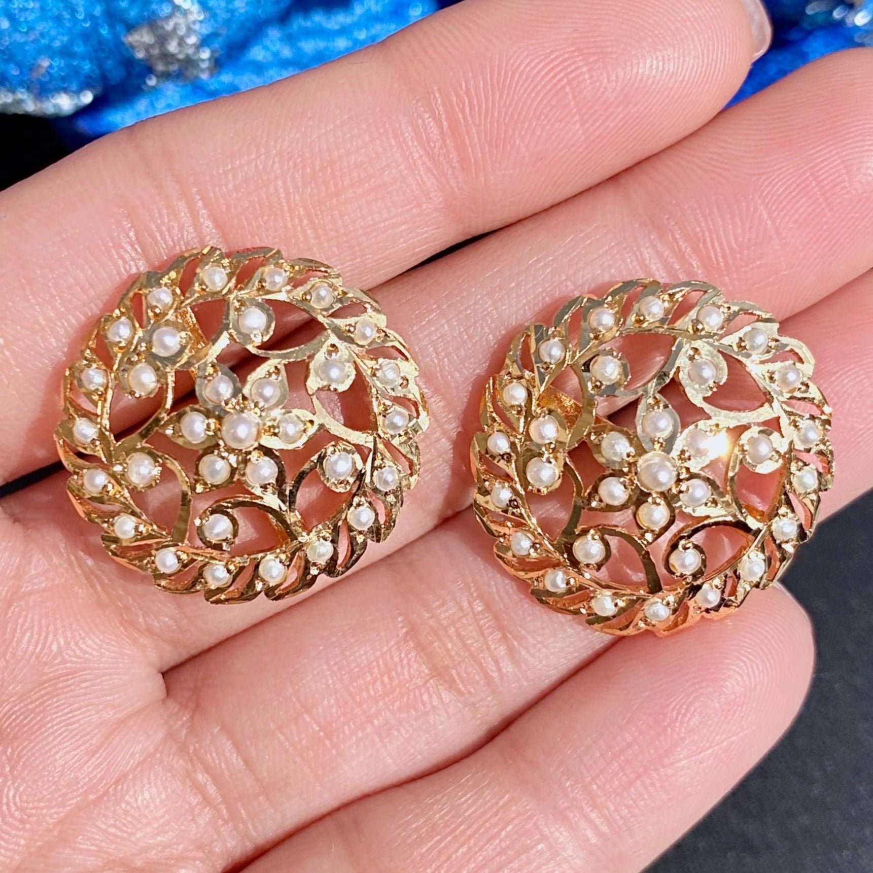 indo western stud earrings