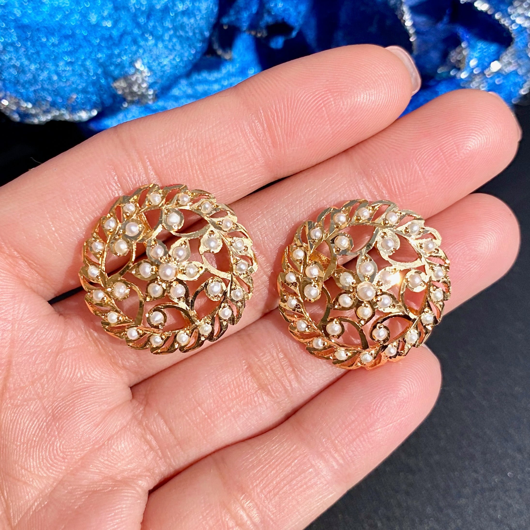 indo western stud earrings