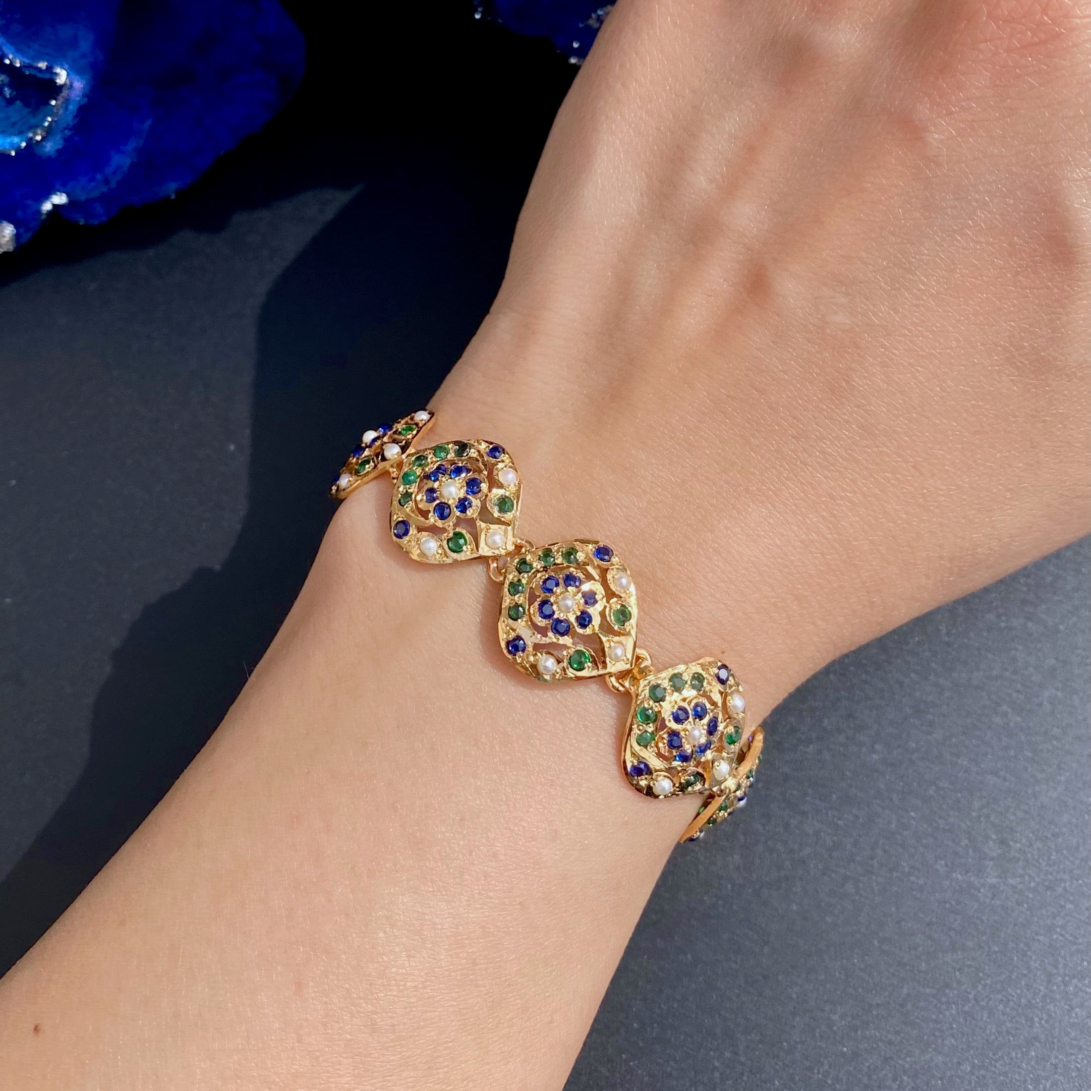 gold plated silver bracelet for girls