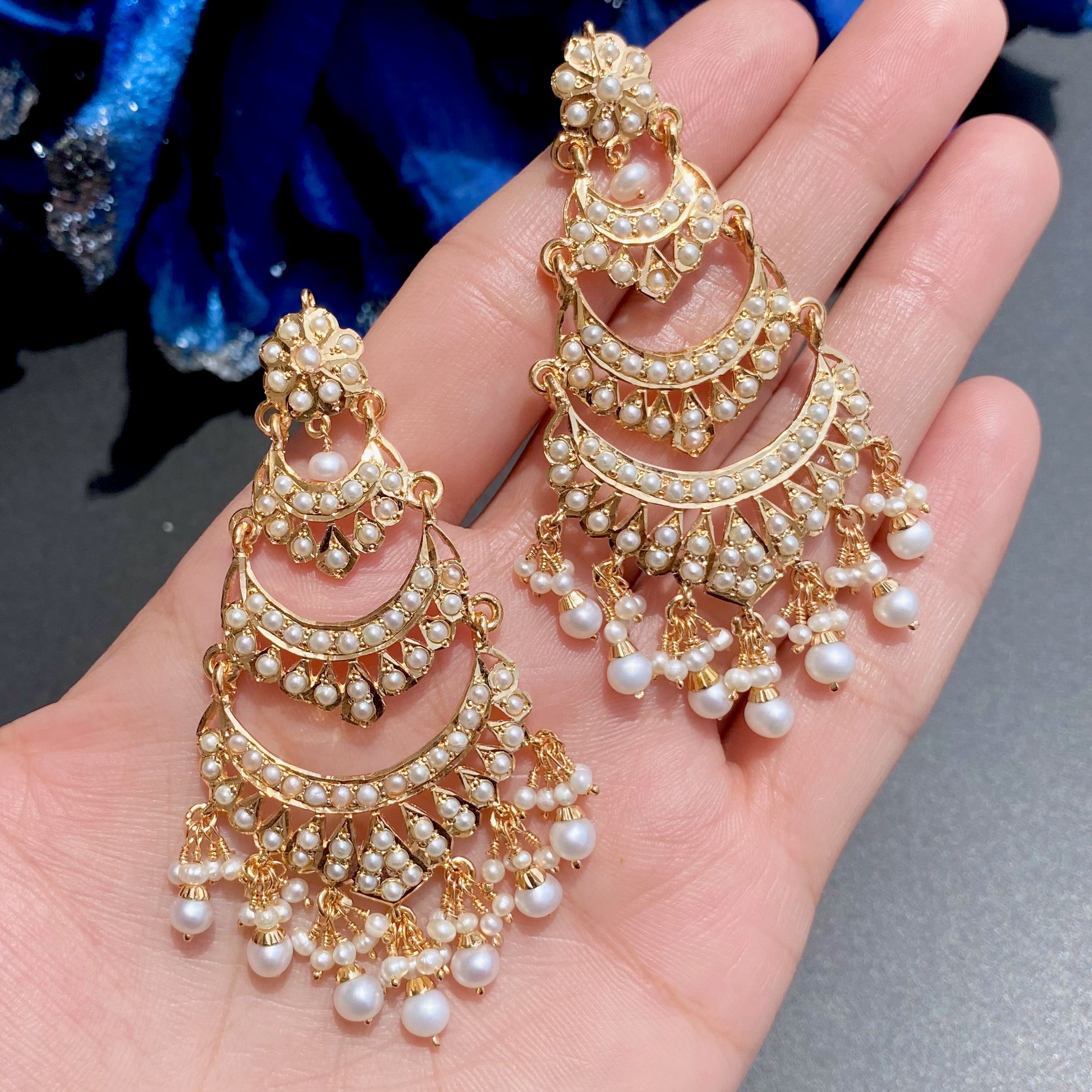 multi step pearl danglers