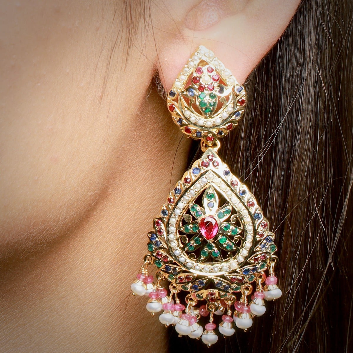 pakistani jadau earrings california