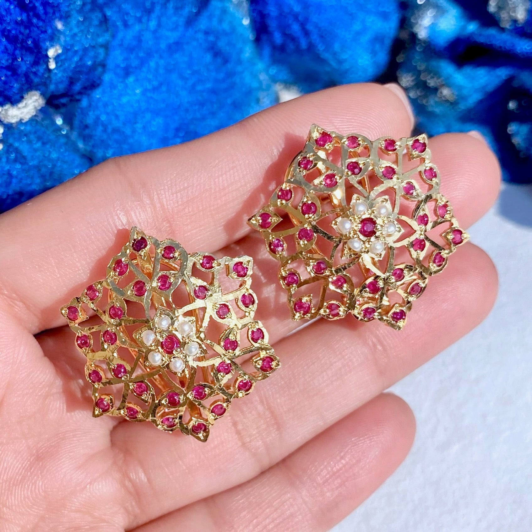 modern jadau studs