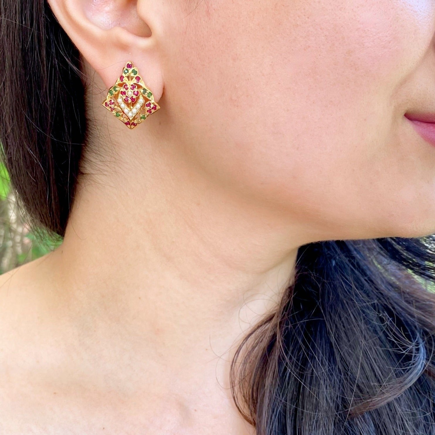gold plated minimalist studs