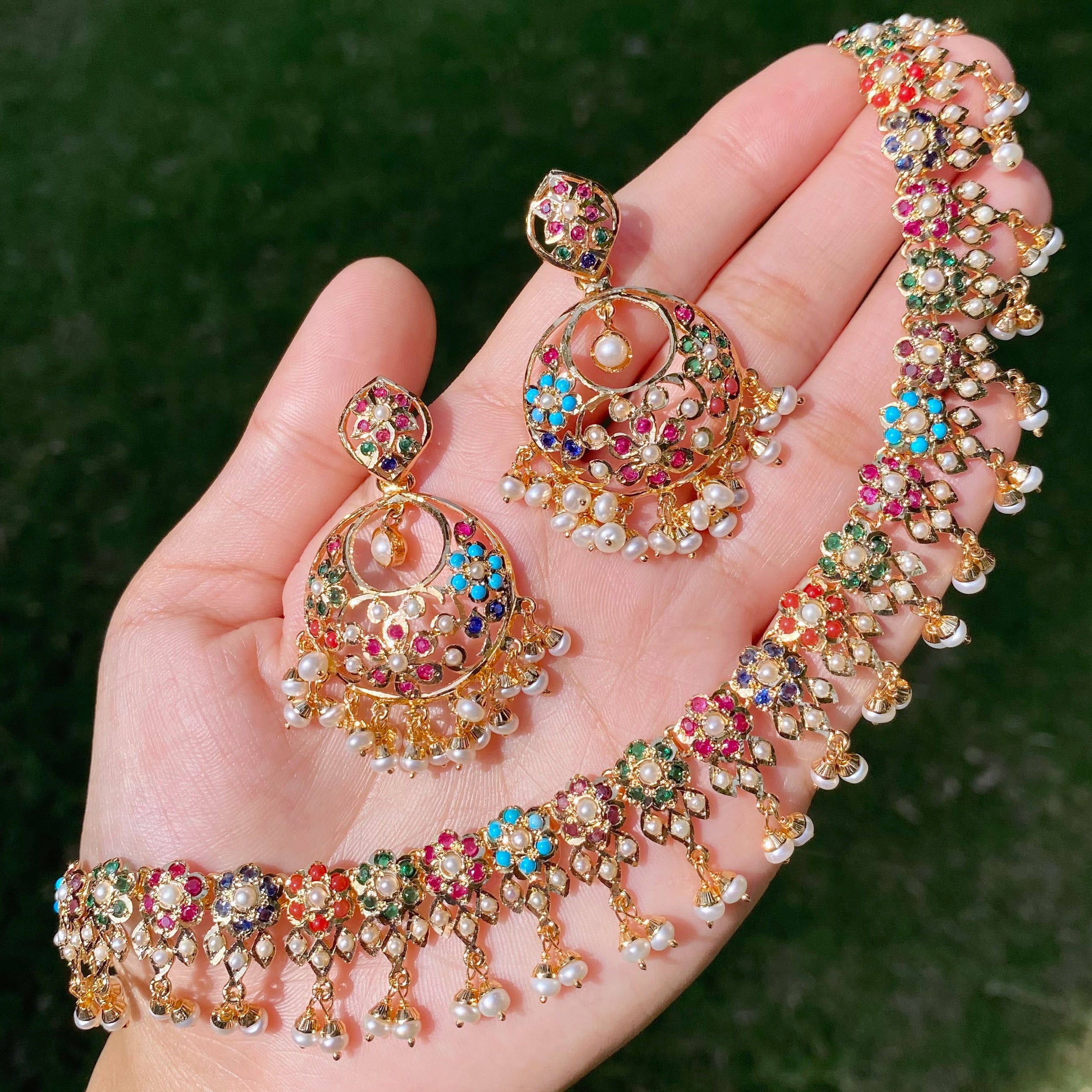 indian navaratna necklace