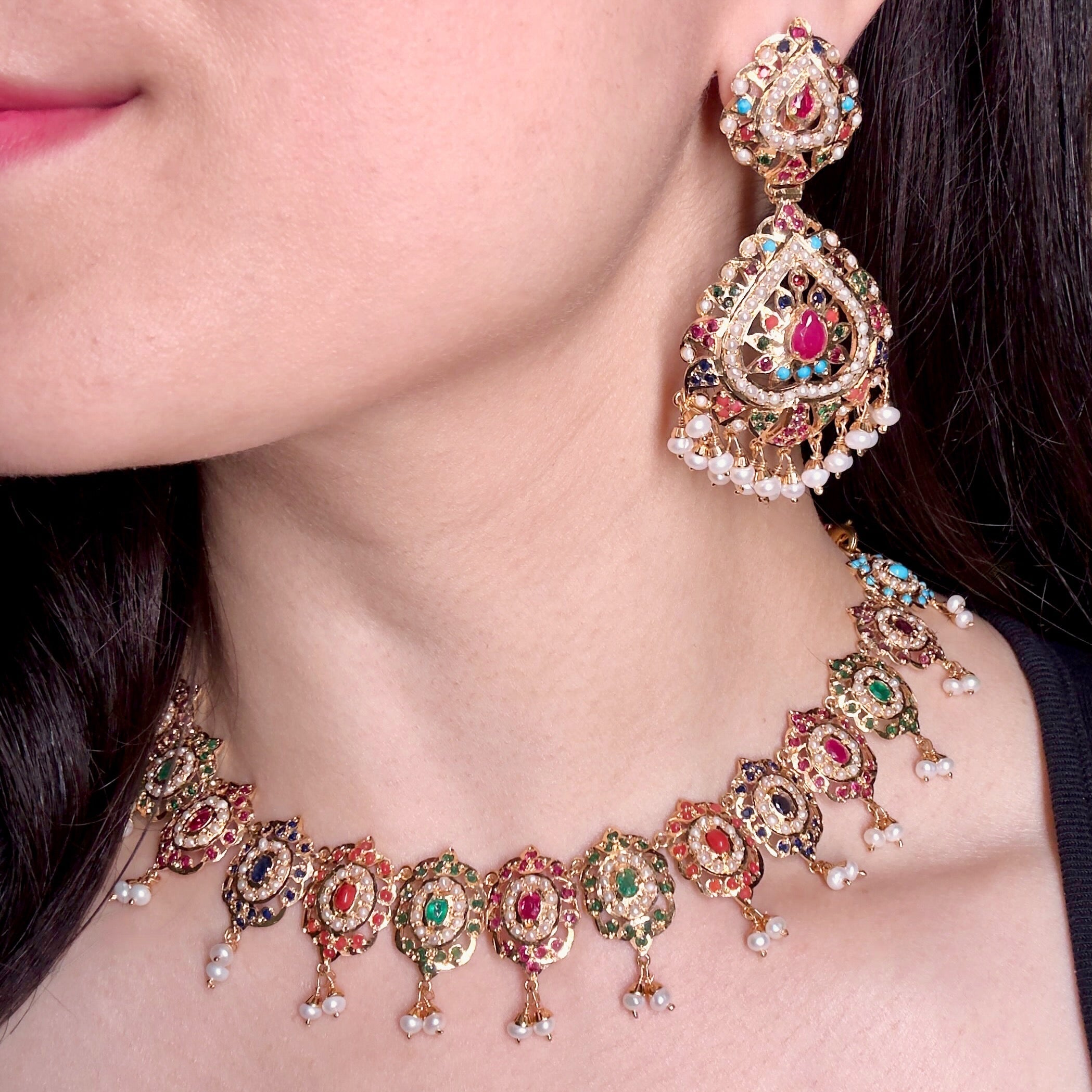 navaratna jadau set indian