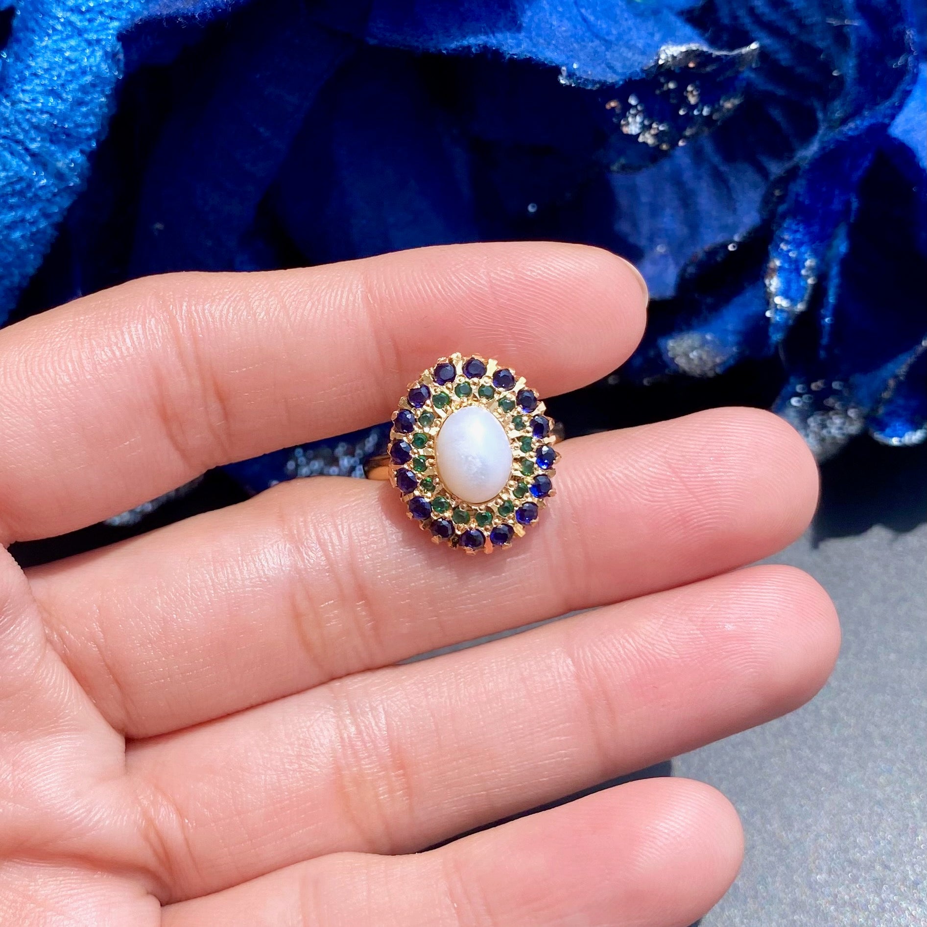 classic pakistani jadau ring