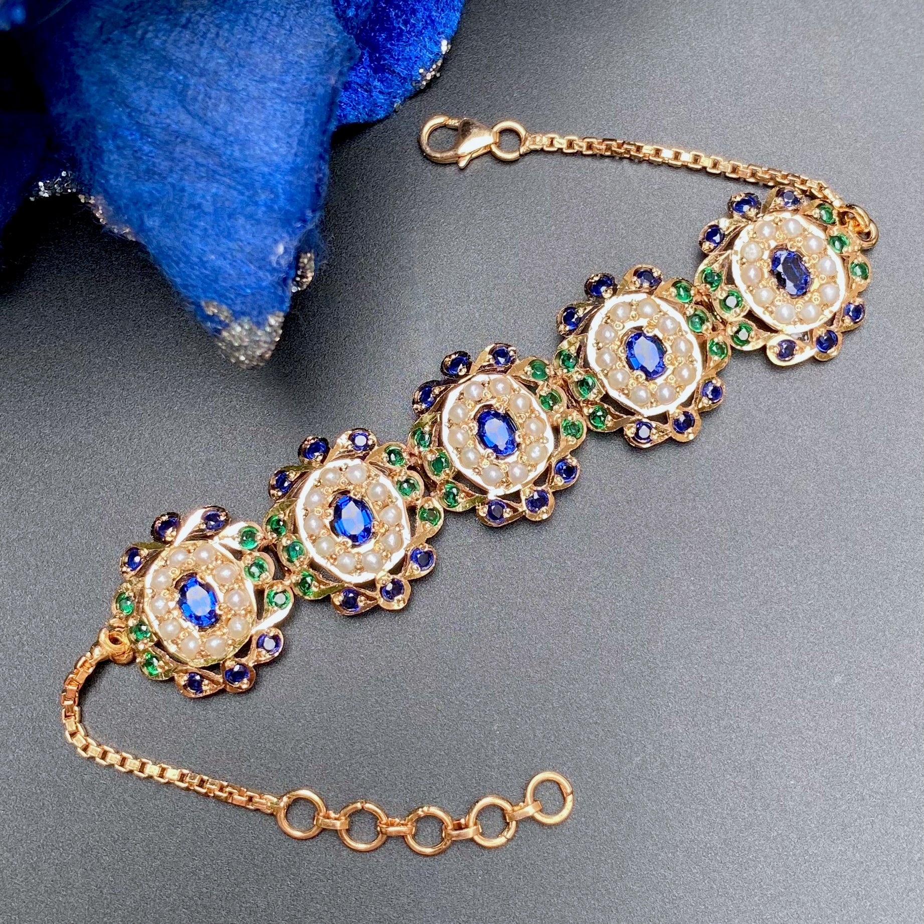 indian silver wristlet for women