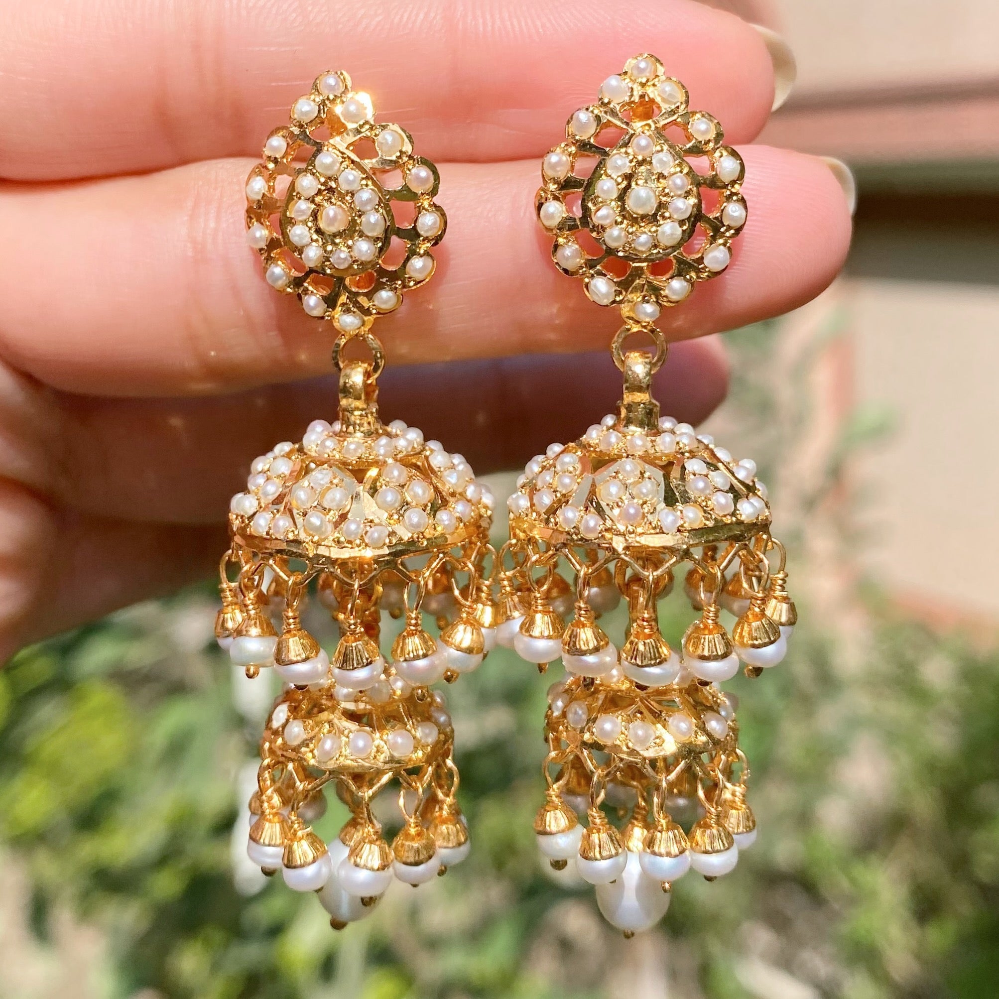 hyderabadi double jhumka