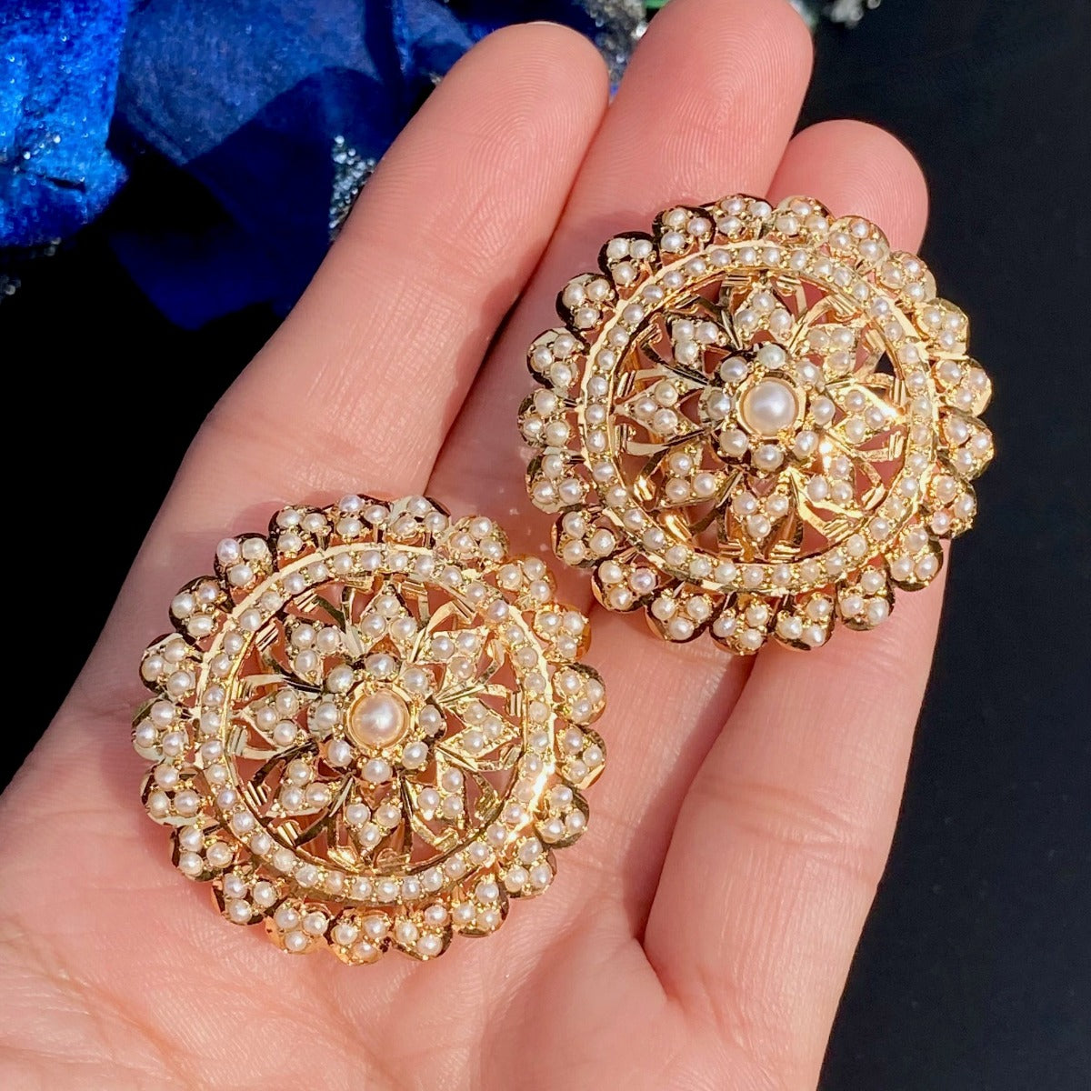 statement indian stud earrings in usa