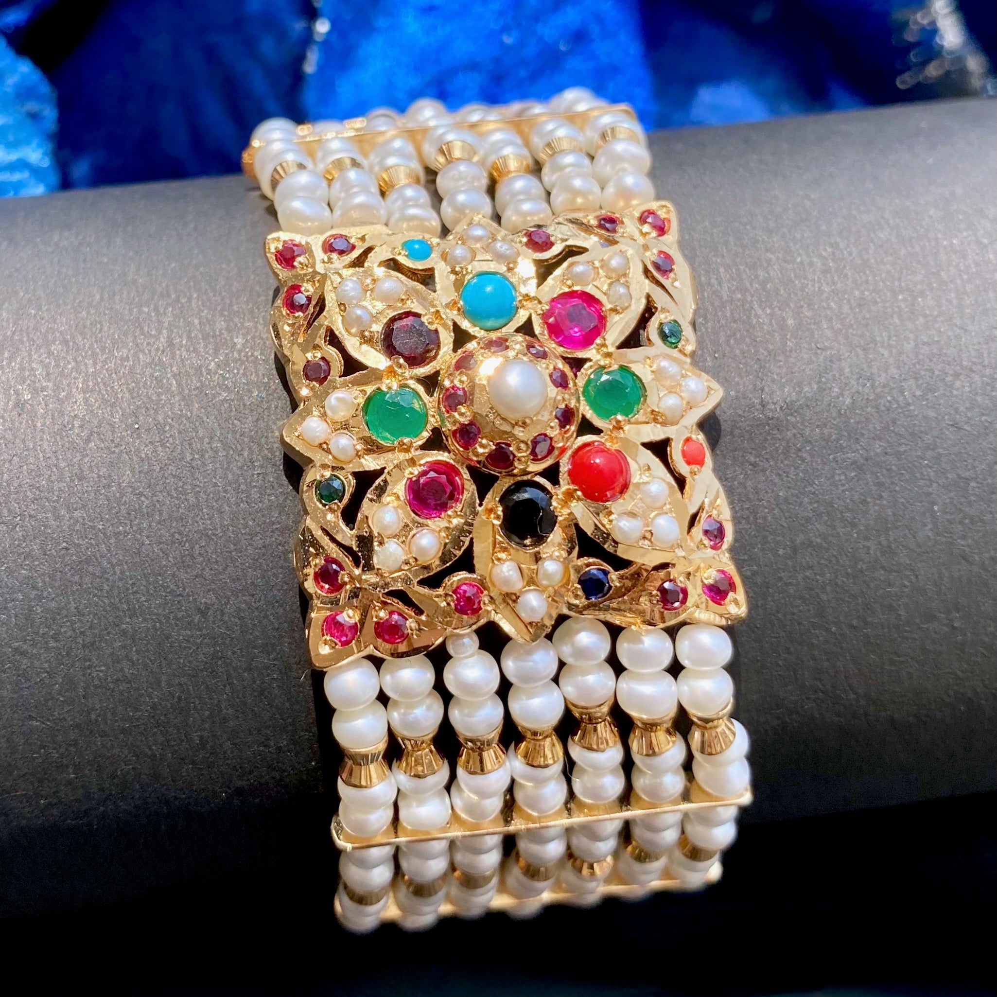 pearl navaratna bracelet