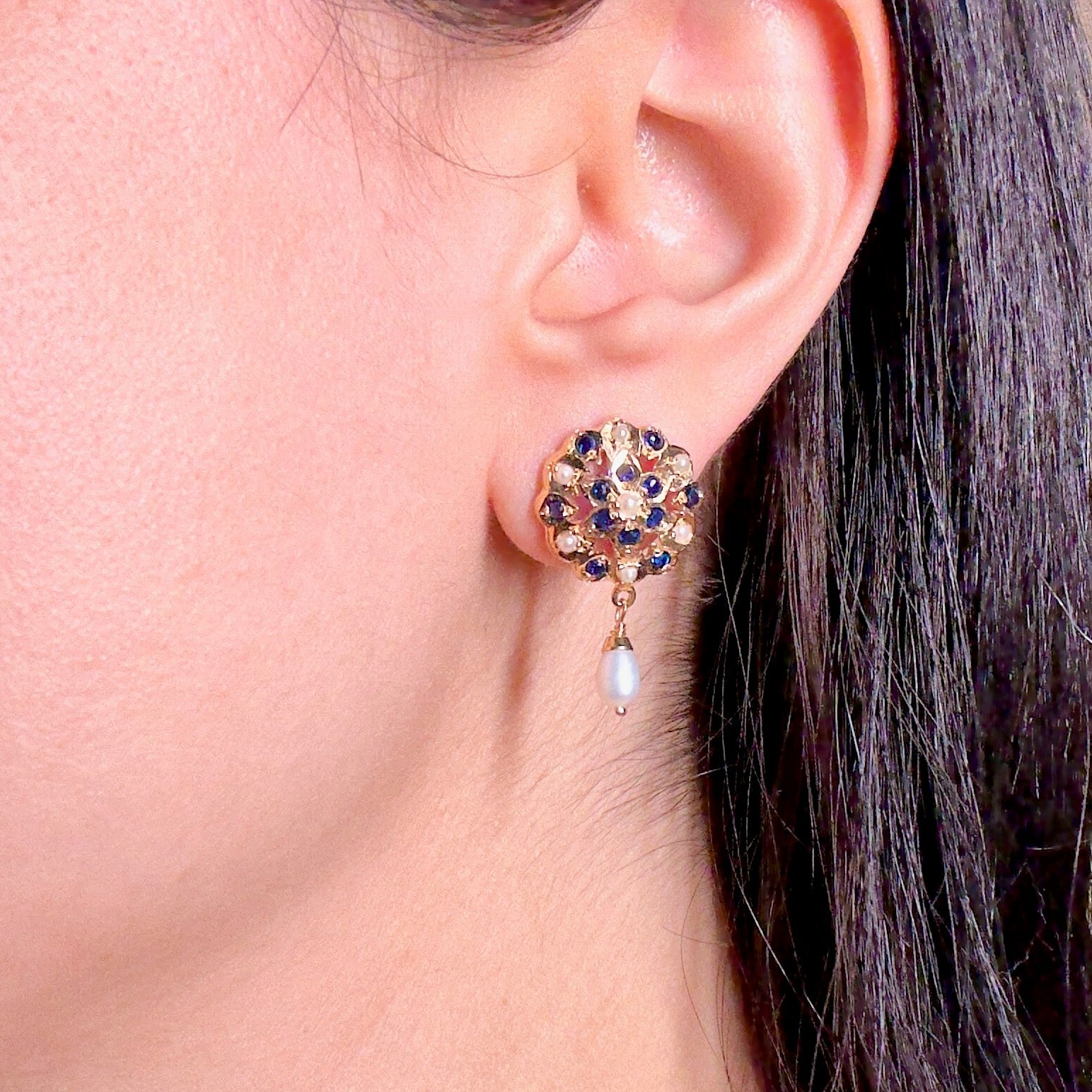 Intricate Round Tops For Women | Sterling Silver Earrings | Jewelry To Gift ER 583