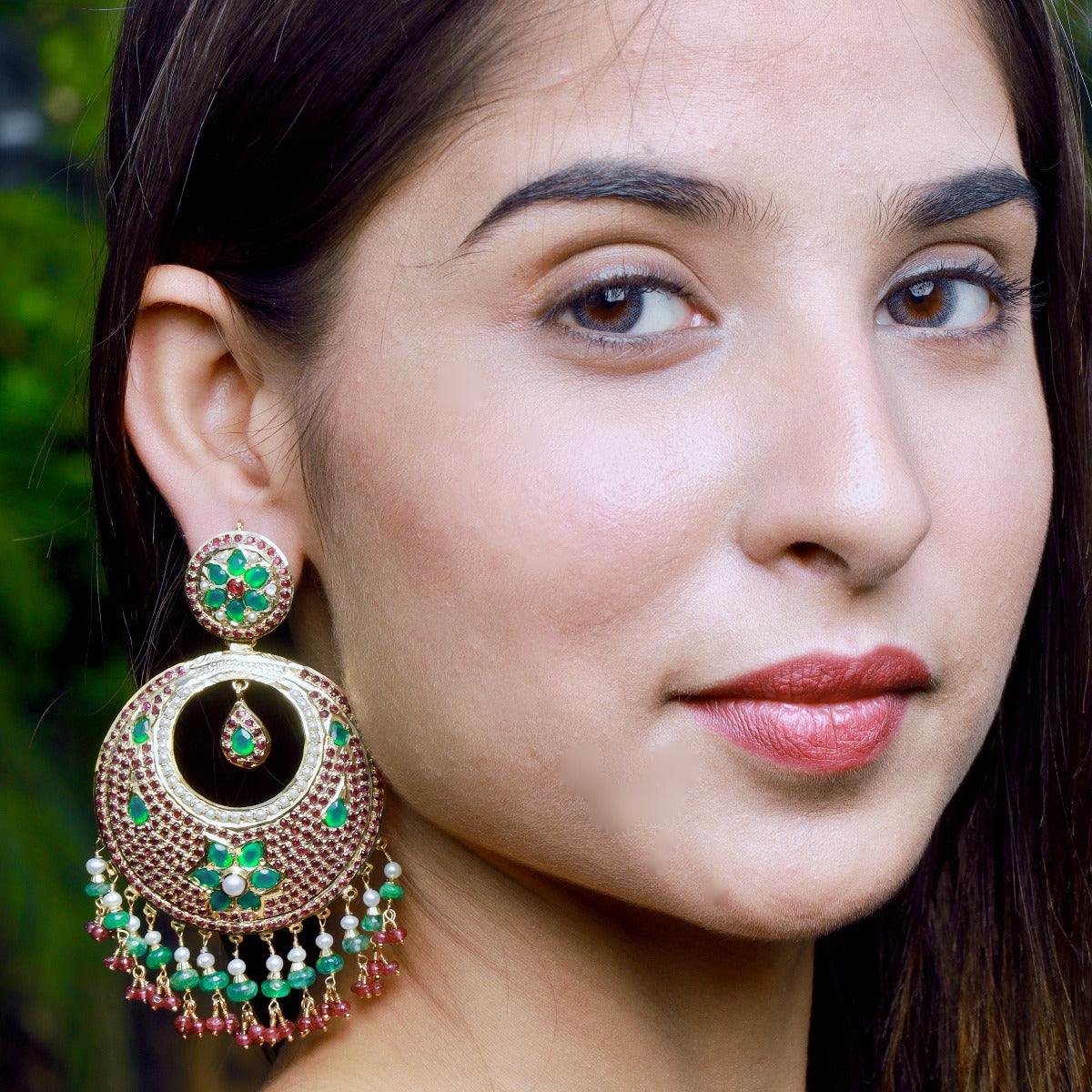 big pakistani fashion earrings